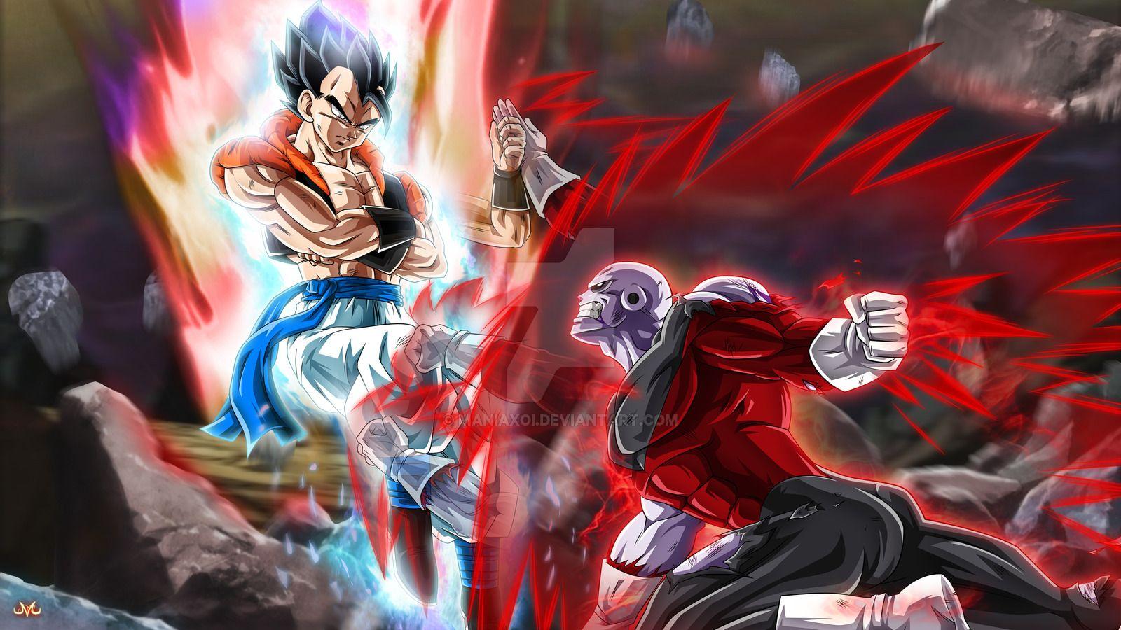 Gogeta Ultra Instinct vs Jiren, Dragon Ball Super, 1600x900 HD, Desktop