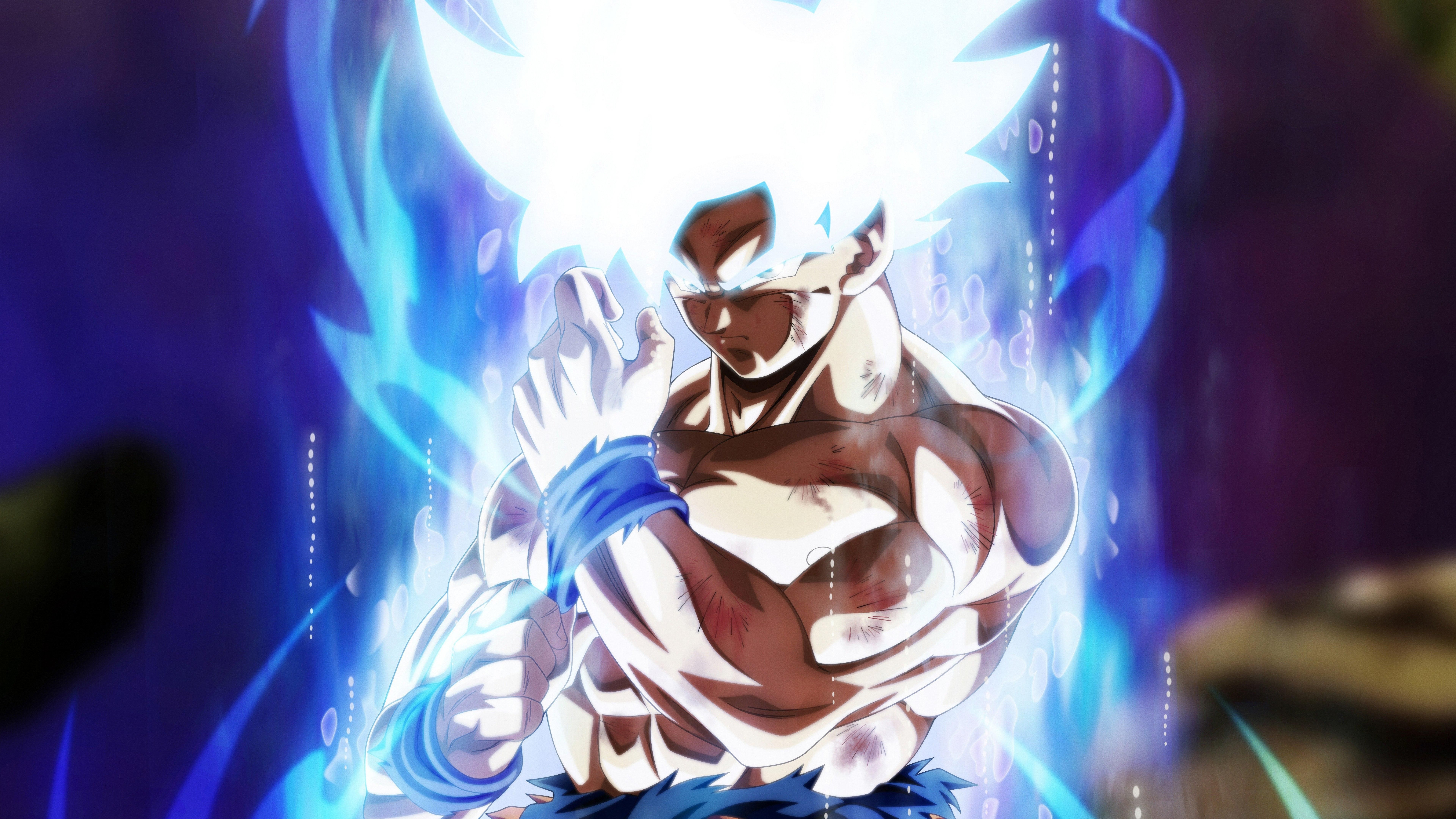 Goku Ultra Instinct aura blu, 7680x4320 4K, Desktop 4K