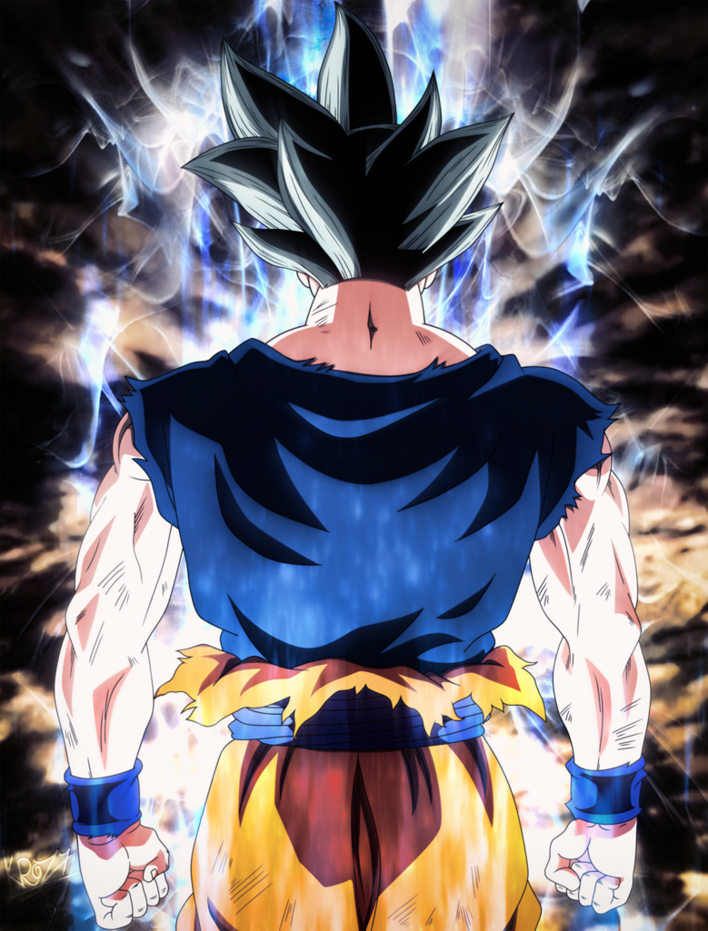 Goku ultra instinct di spalle, 779x1025 Verticale, Android
