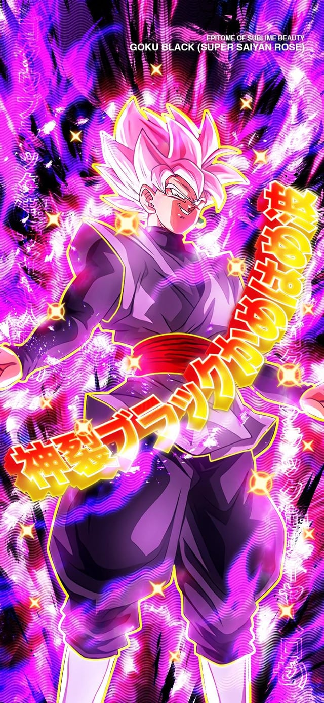 Goku Black Super Saiyan Rose, 640x1387 Full HD Verticale, Smartphone