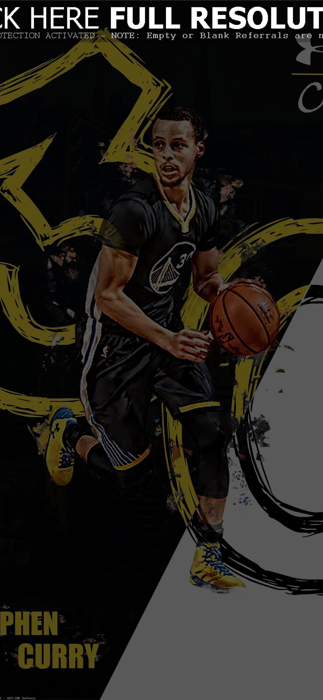 Logo Golden State Warriors bianco nero, 1080x1920 Verticale, iPhone Plus