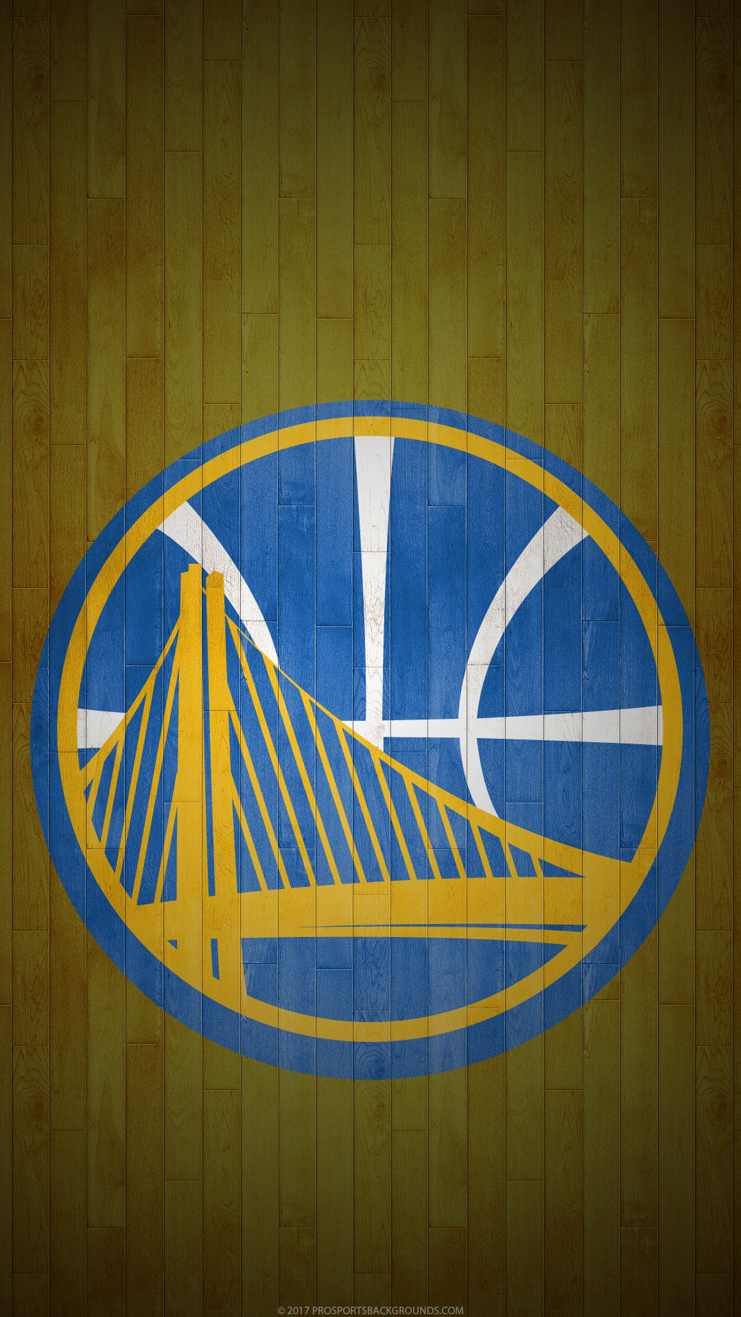 Logo Golden State Warriors parquet, San Francisco, 1080x1920 Verticale, iPhone Air