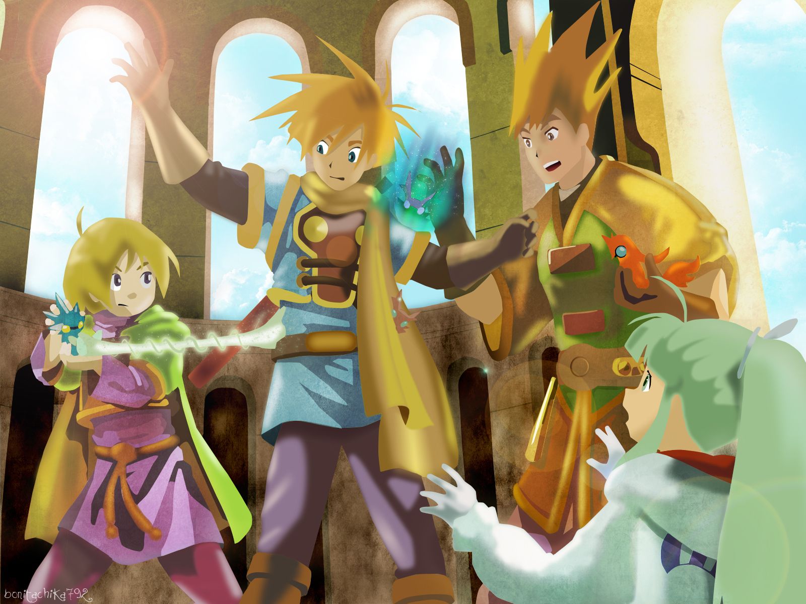 Golden Sun personaggi anime, 1600x1200 HD, Laptop