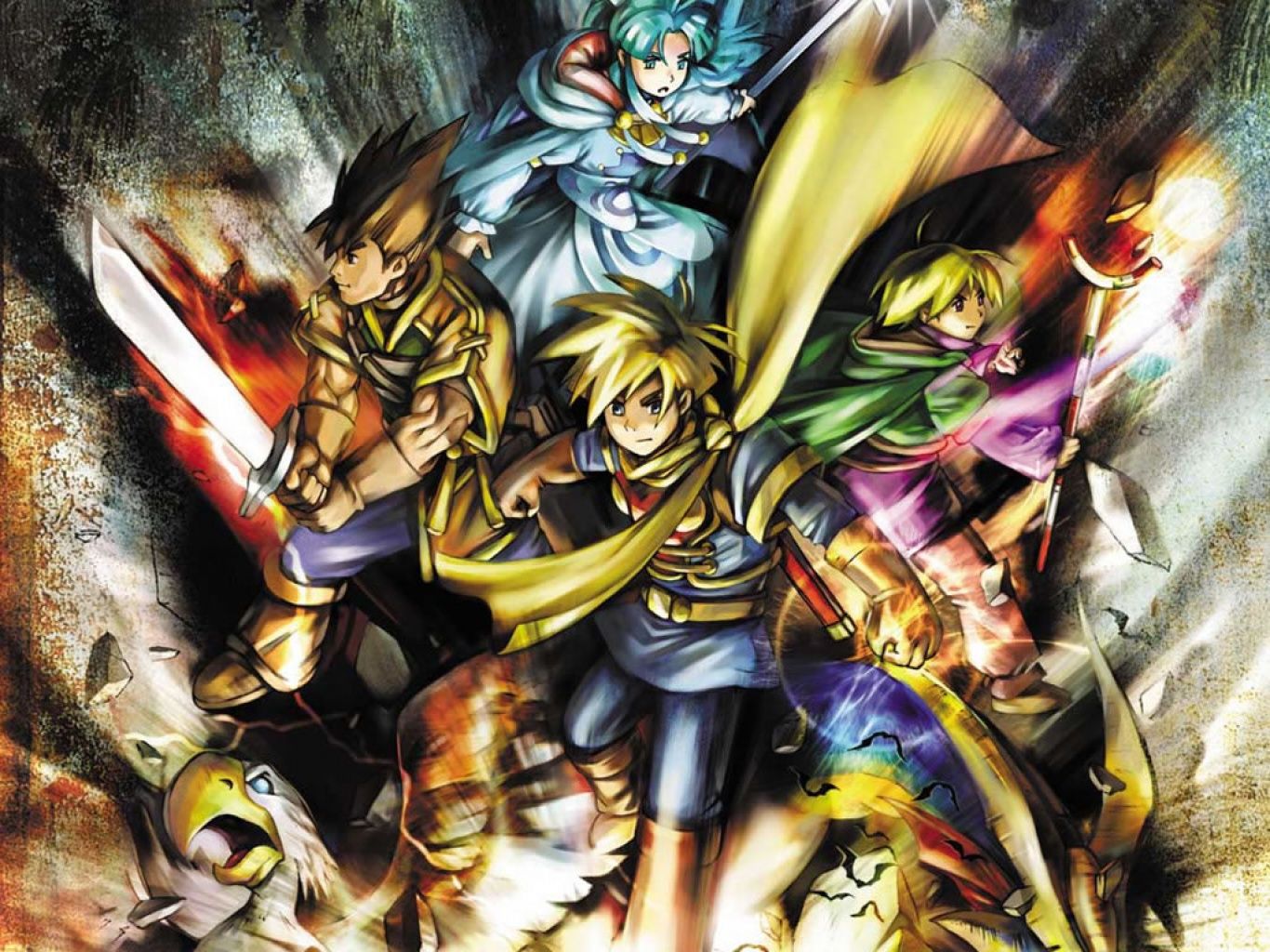 Golden Sun personaggi anime, 1366x1024 720p, Laptop