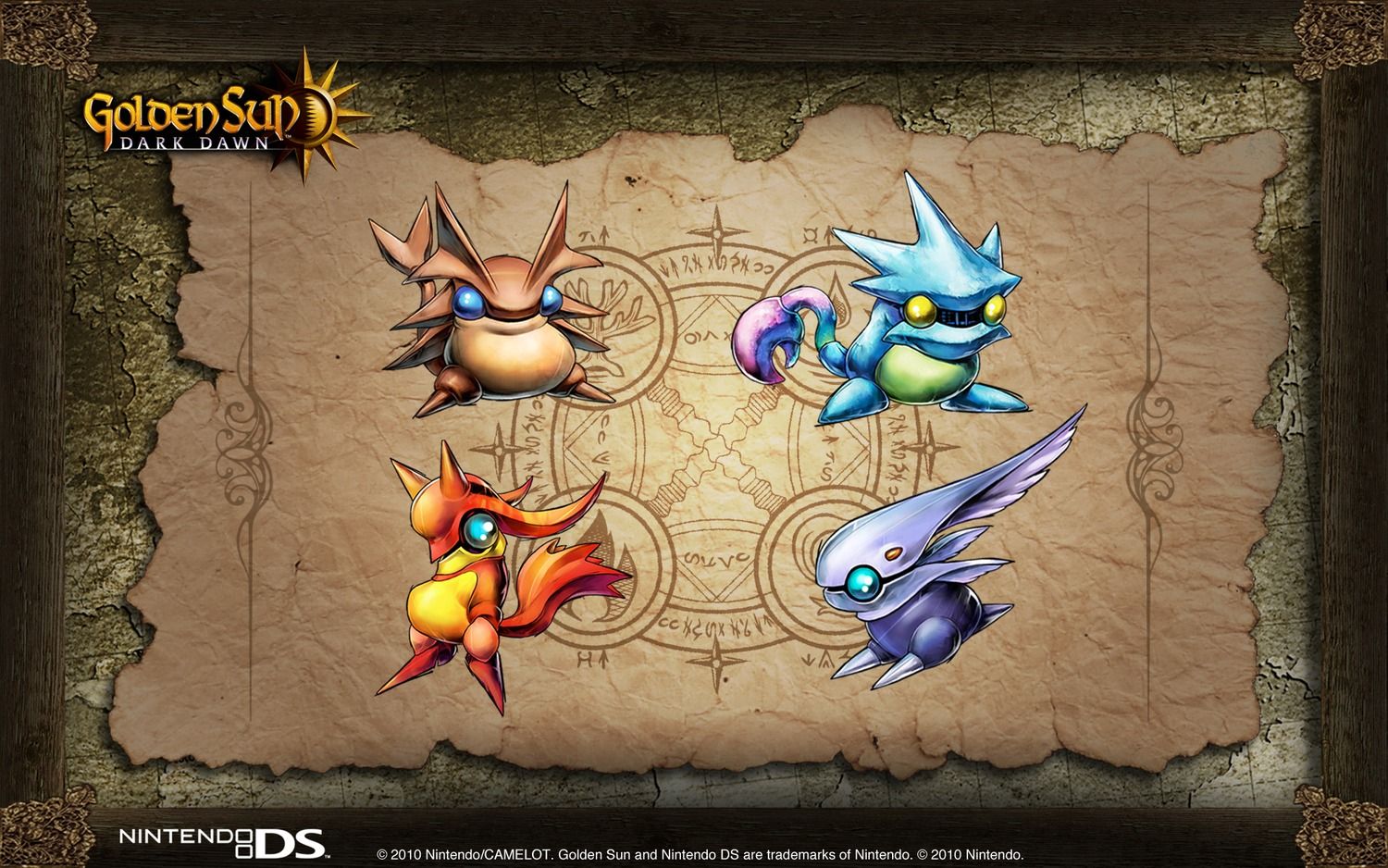 Golden Sun Dark Dawn djinn, 1500x938 720p, PC