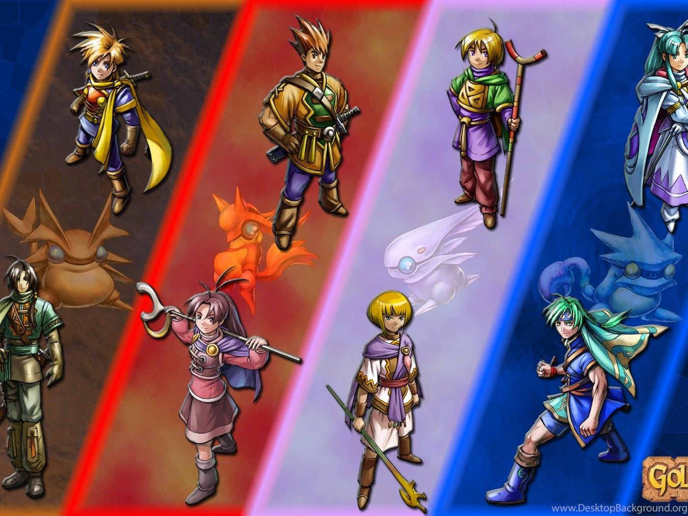 Personaggi Golden Sun colorati, 1400x1050 HD, Notebook Gaming