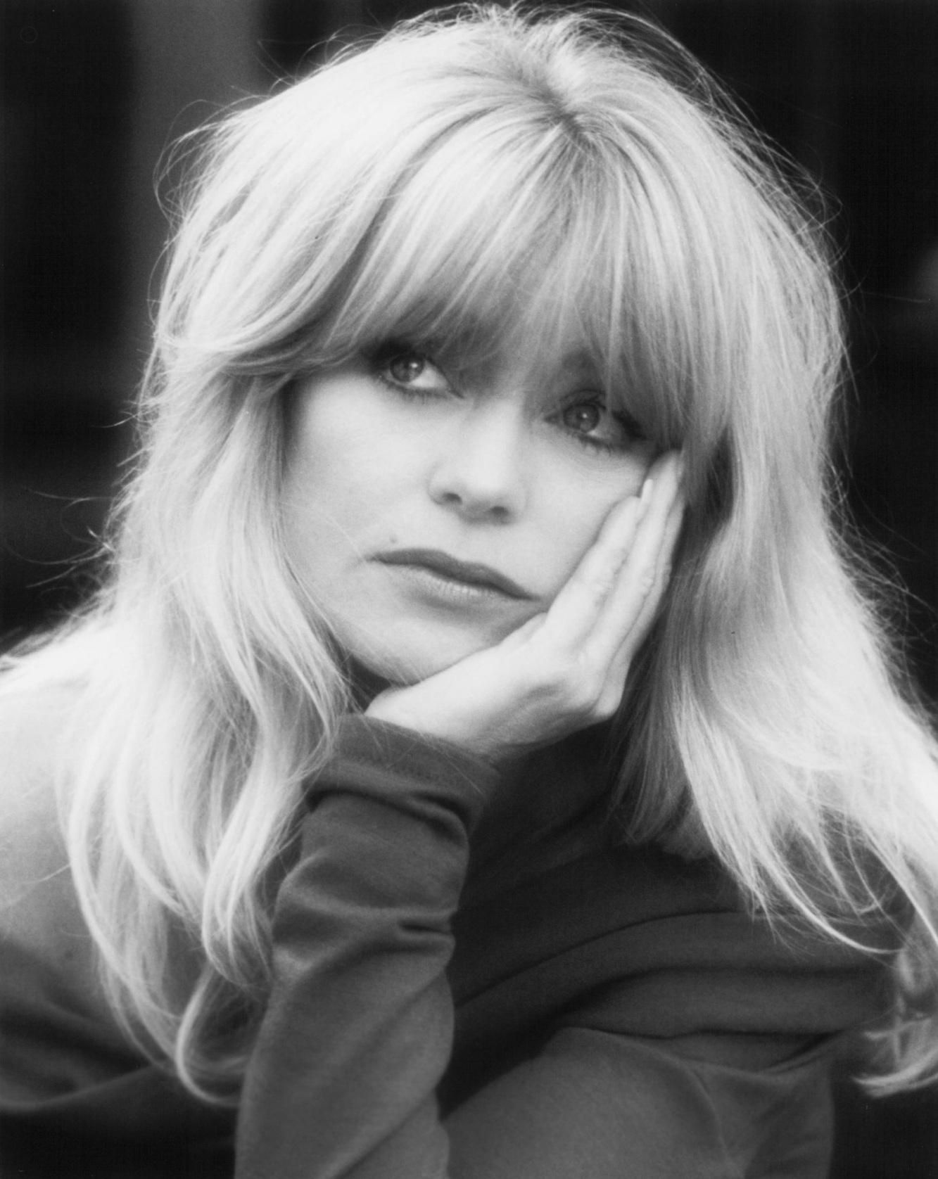 Goldie Hawn ritratto bianco e nero, 1333x1676 Verticale, Telefono