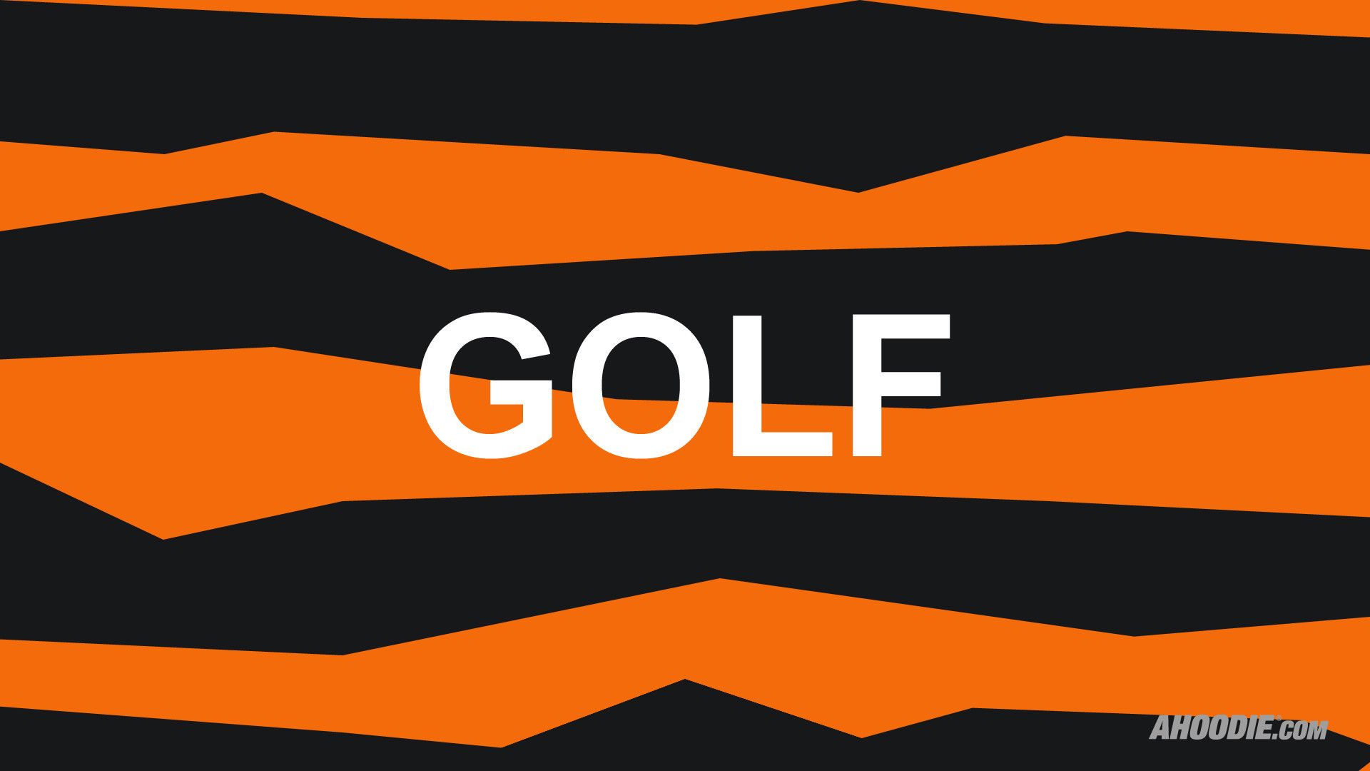Golf Wang pattern arancione nero, 1920x1080 1080p, Desktop