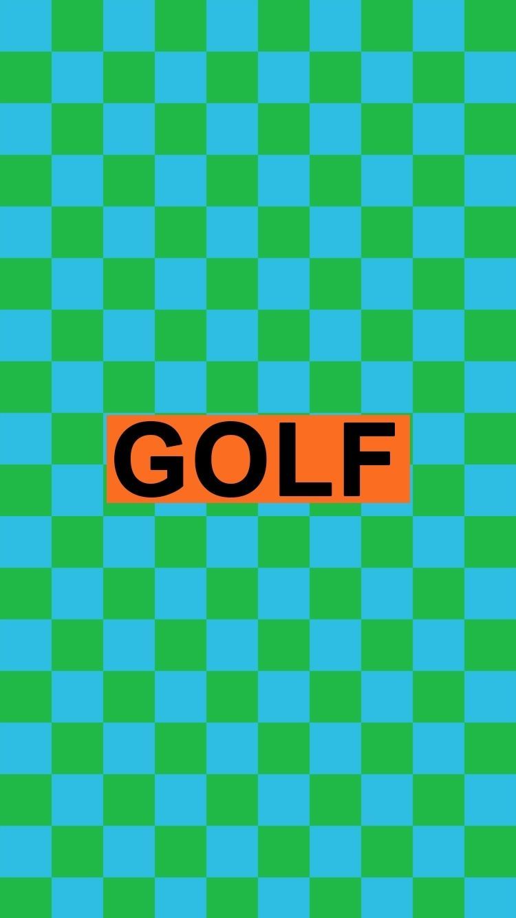 Scacchiera verde-azzurra logo Golf, 750x1334 Full HD Verticale, Smartphone