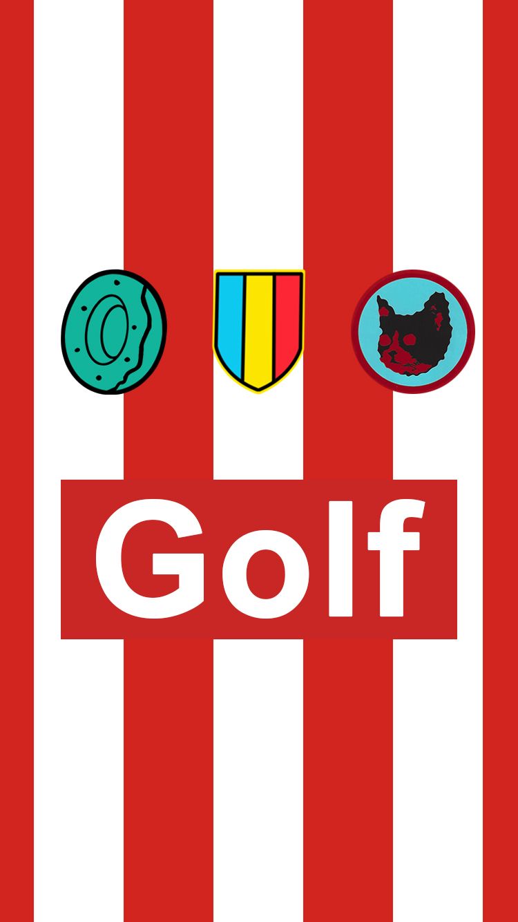 Golf Wang loghi righe rosse, 750x1334 Full HD Verticale, iPhone