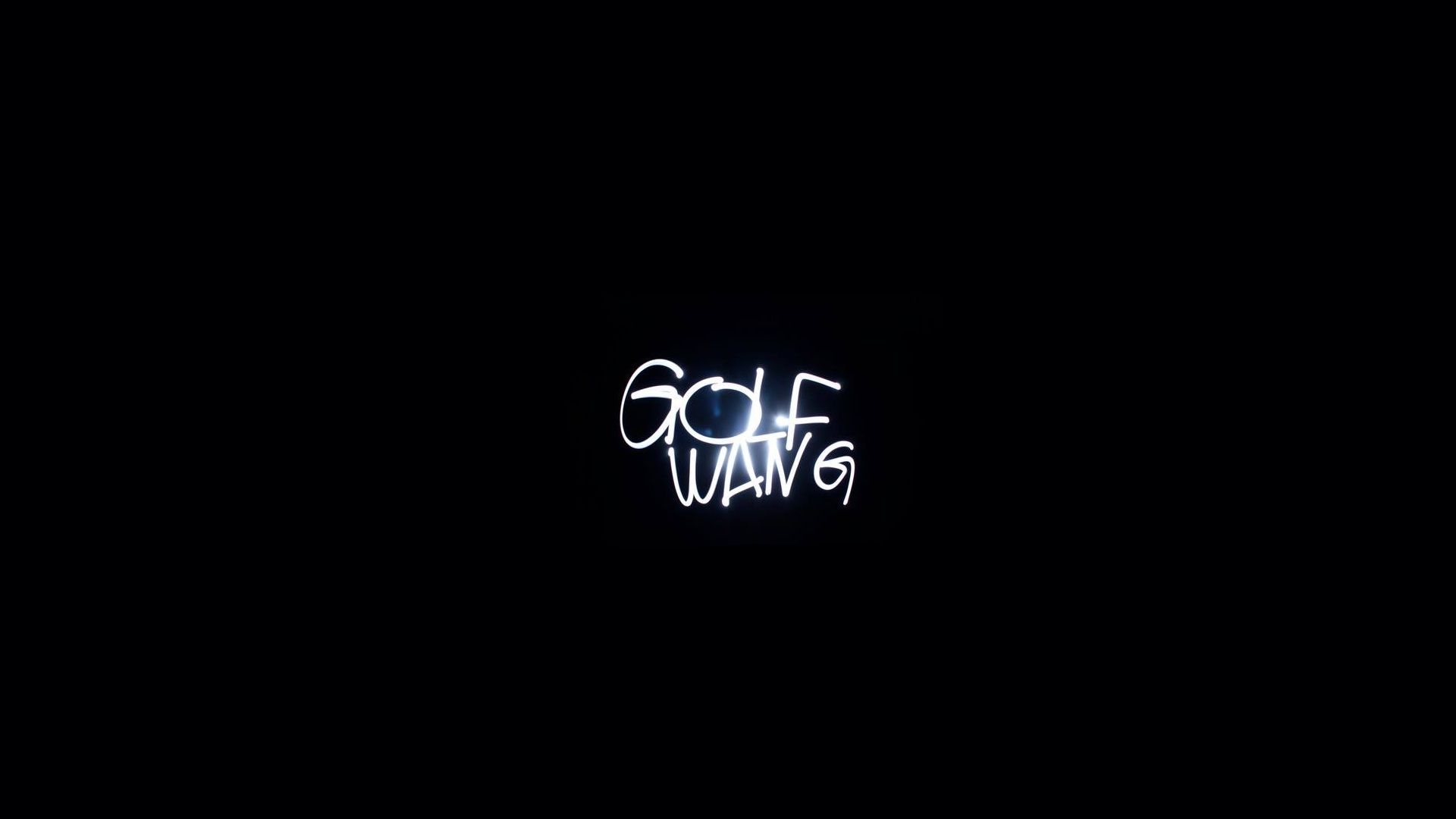 Logo Golf Wang su nero, 1920x1080 Full HD, Desktop