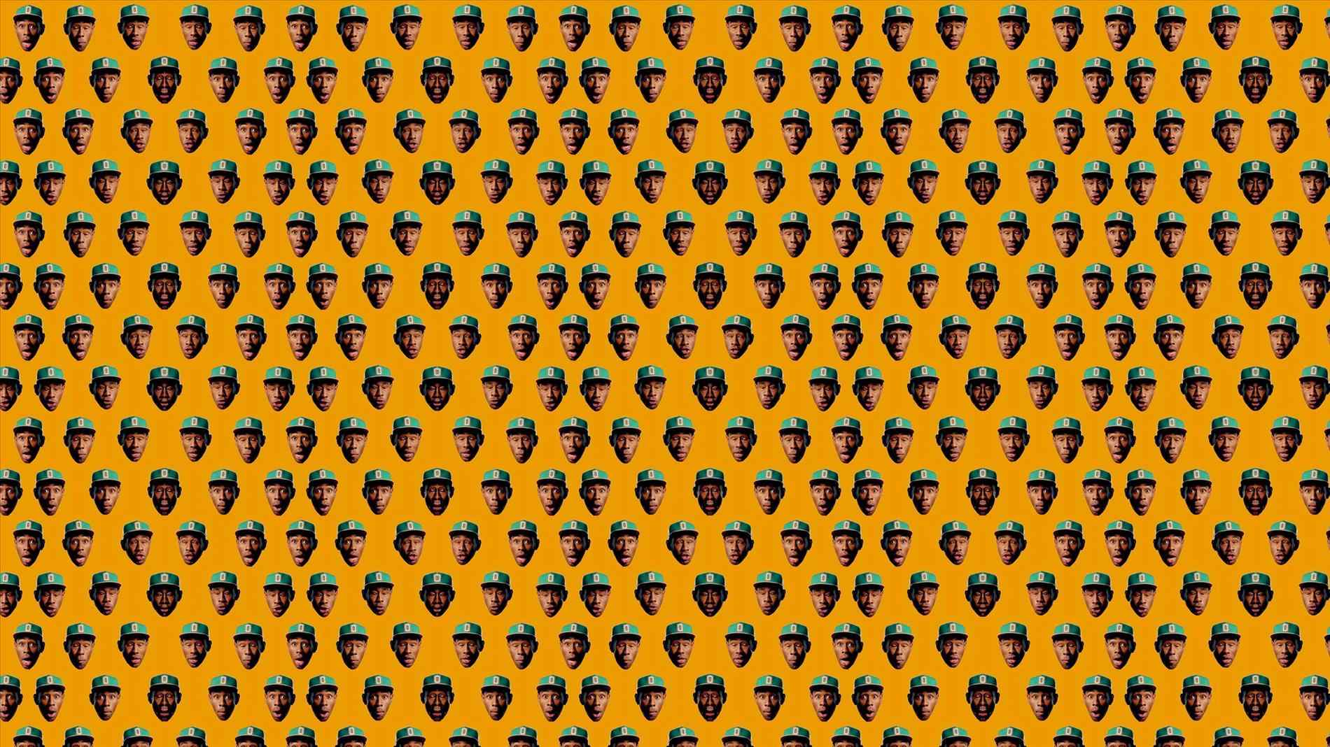 Pattern teschi Golf Wang arancione, 1900x1068 HD Ready, Desktop