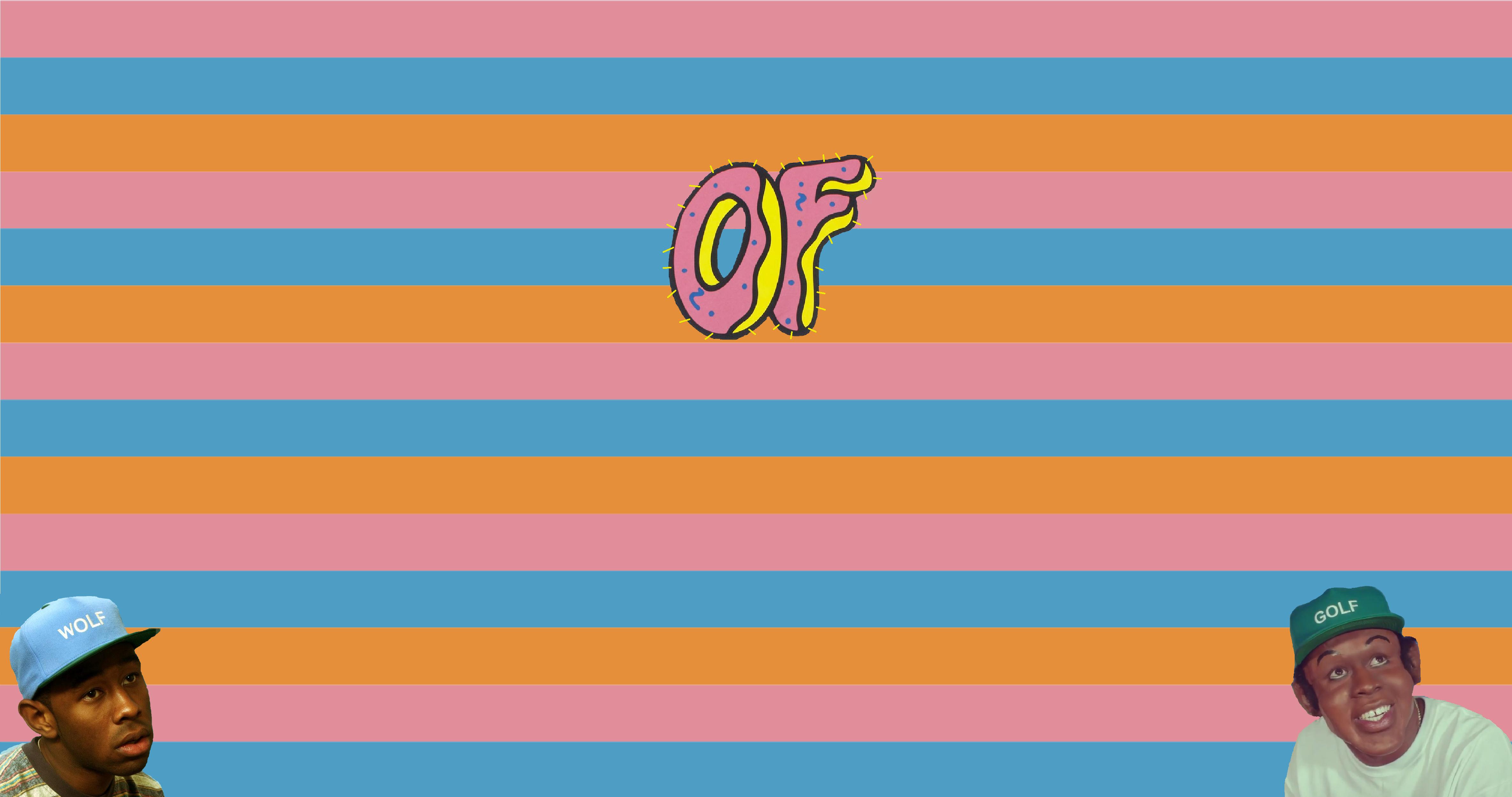 Odd Future logo righe colorate, 4744x2500 Ultra HD, Monitor 4K