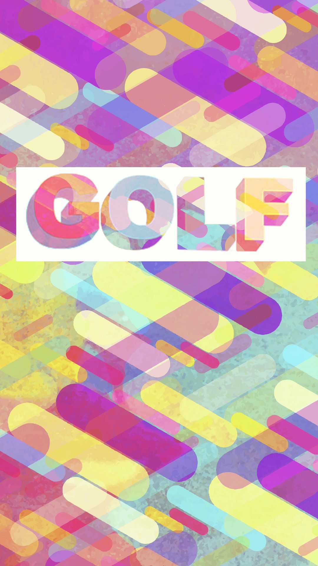 Logo Golf Wang colorato geometrico, 1080x1920 Verticale, Mobile