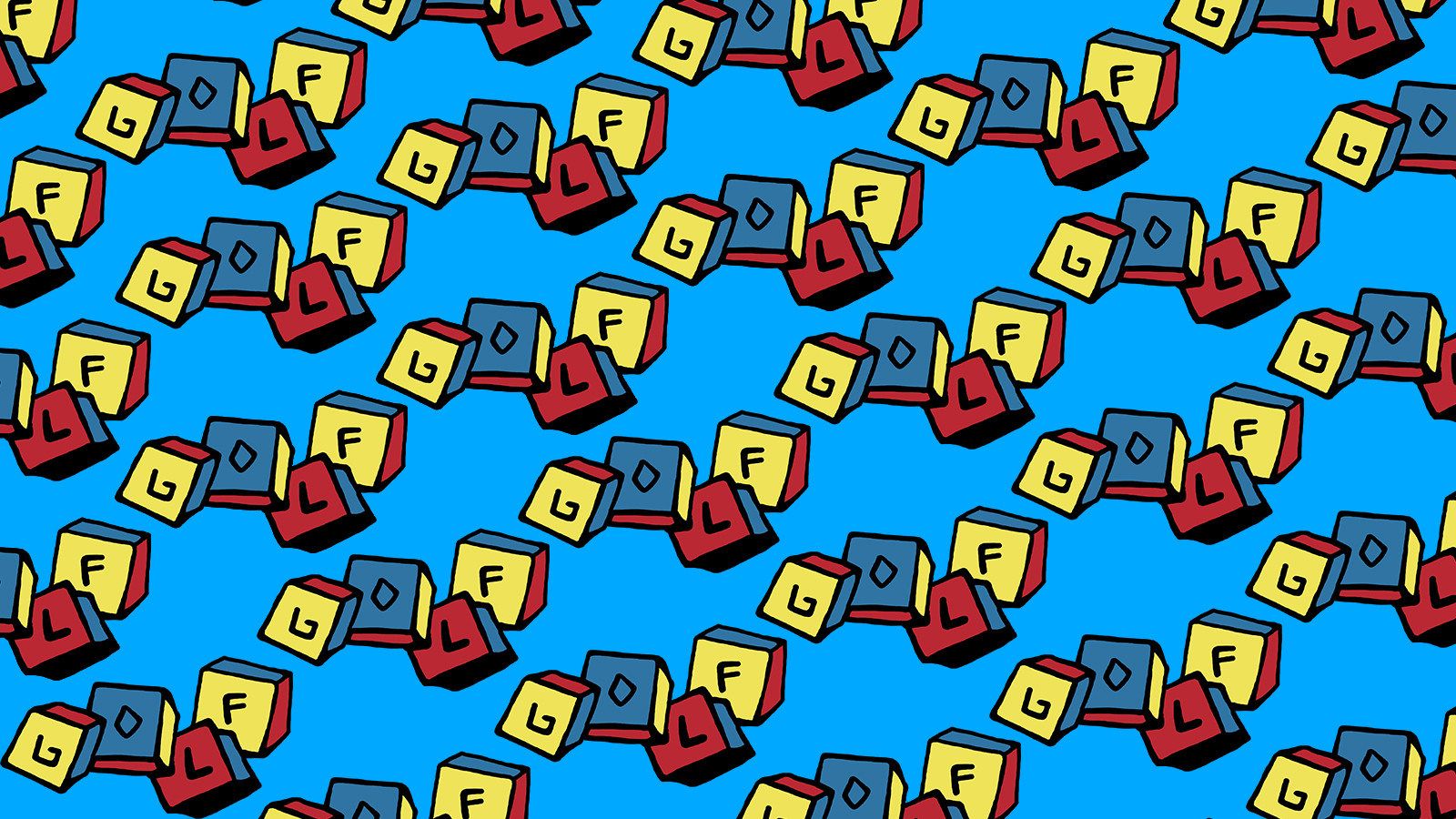 Pattern Golf Wang scudi colorati, 1600x900 HD, Desktop
