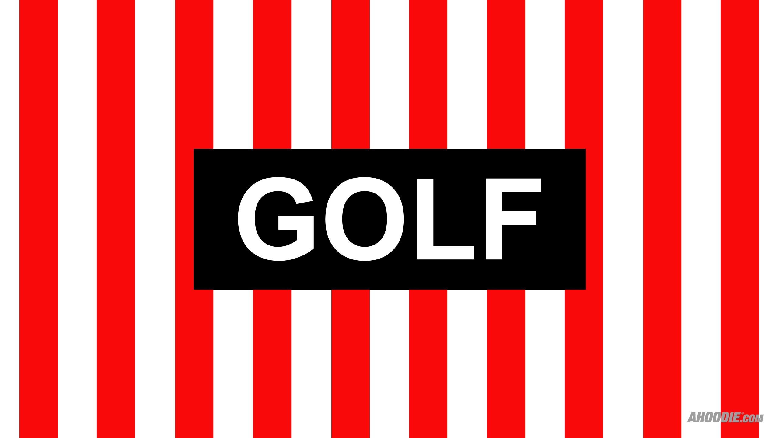 Logo Golf Wang righe rosse, 2560x1440 2K, Desktop