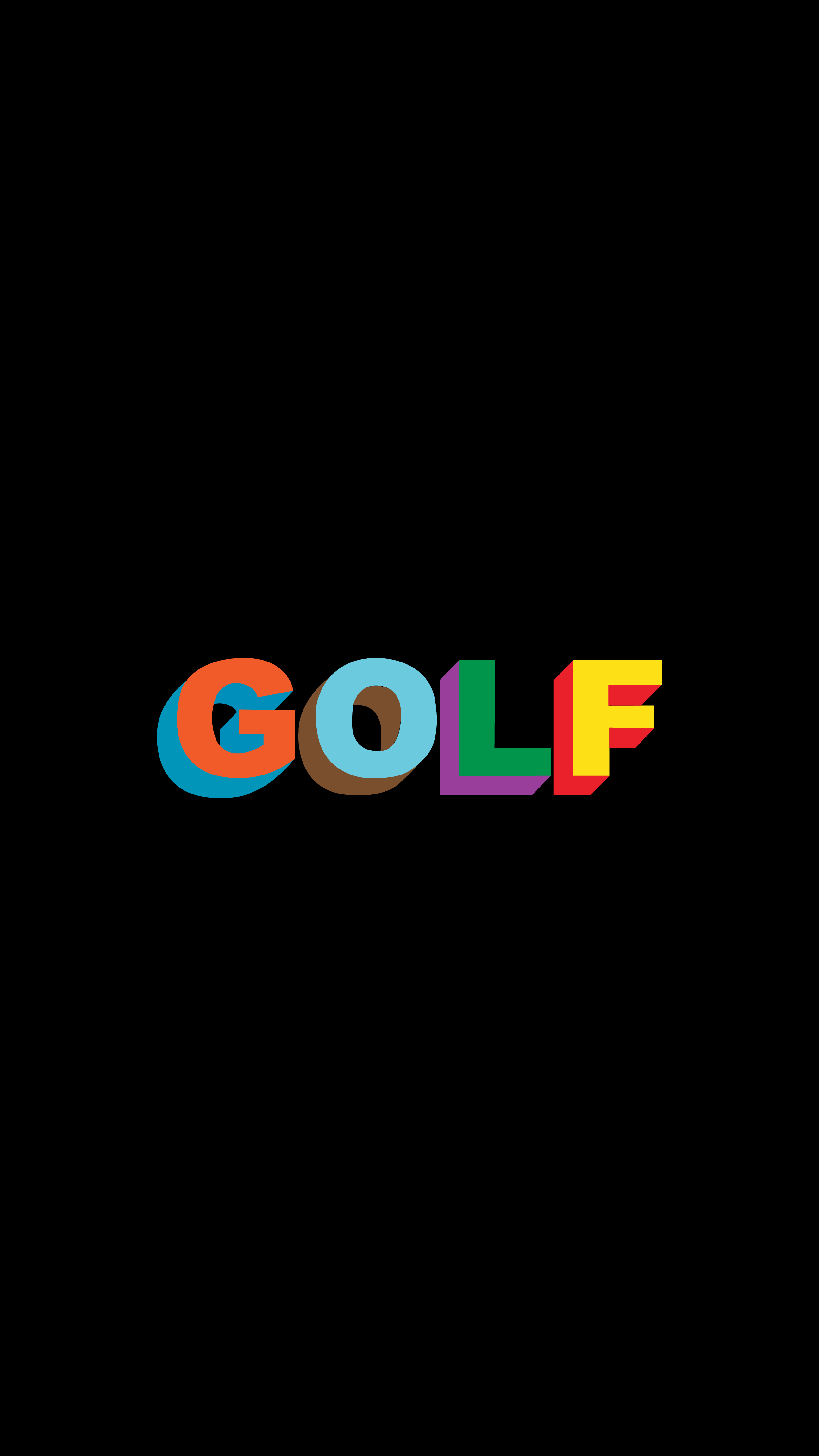 Logo Golf Wang colorato, 2588x4600 Verticale, Telefono