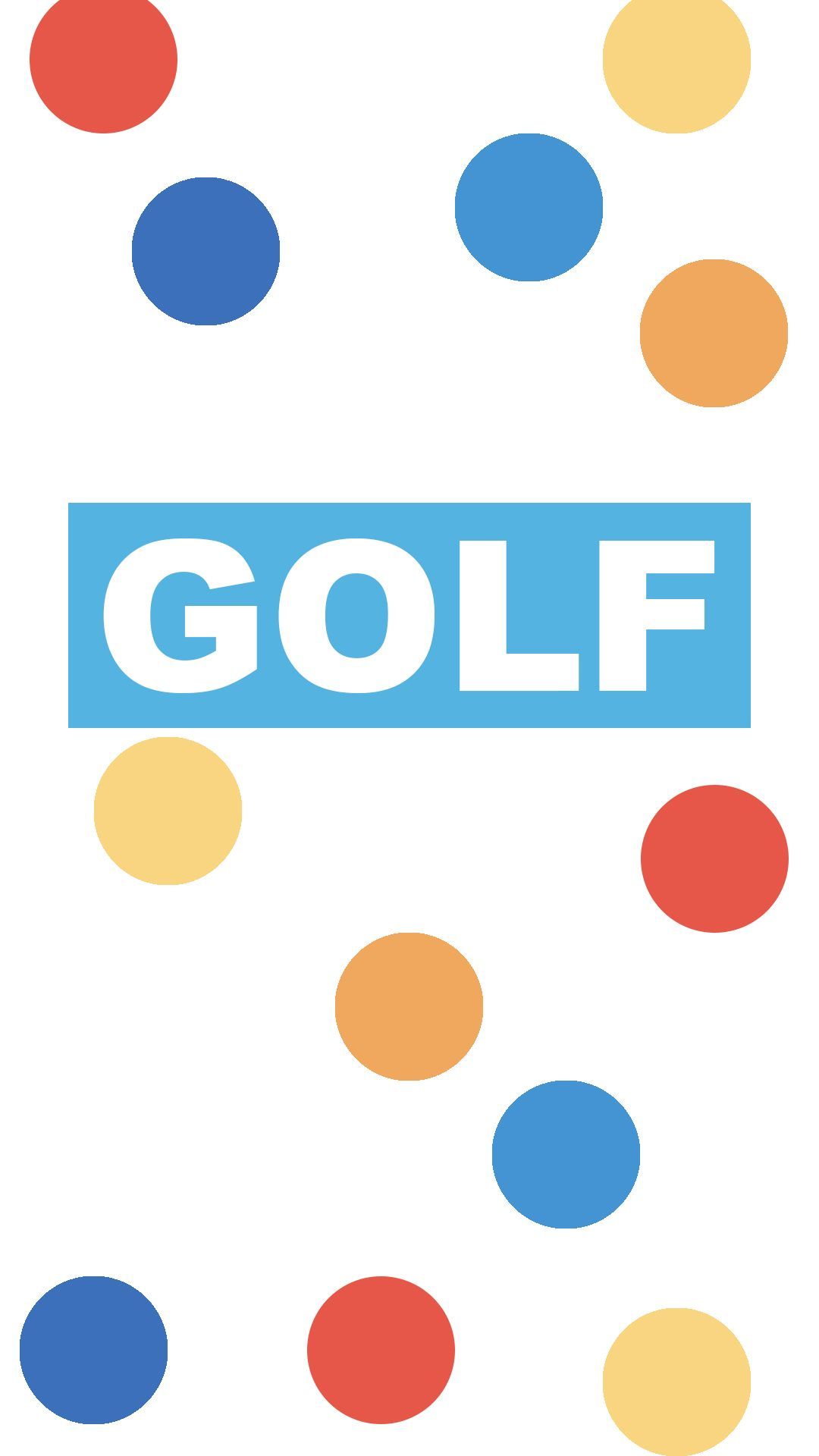 Golf Wang pois colorati, 1080x1920 Verticale, Mobile