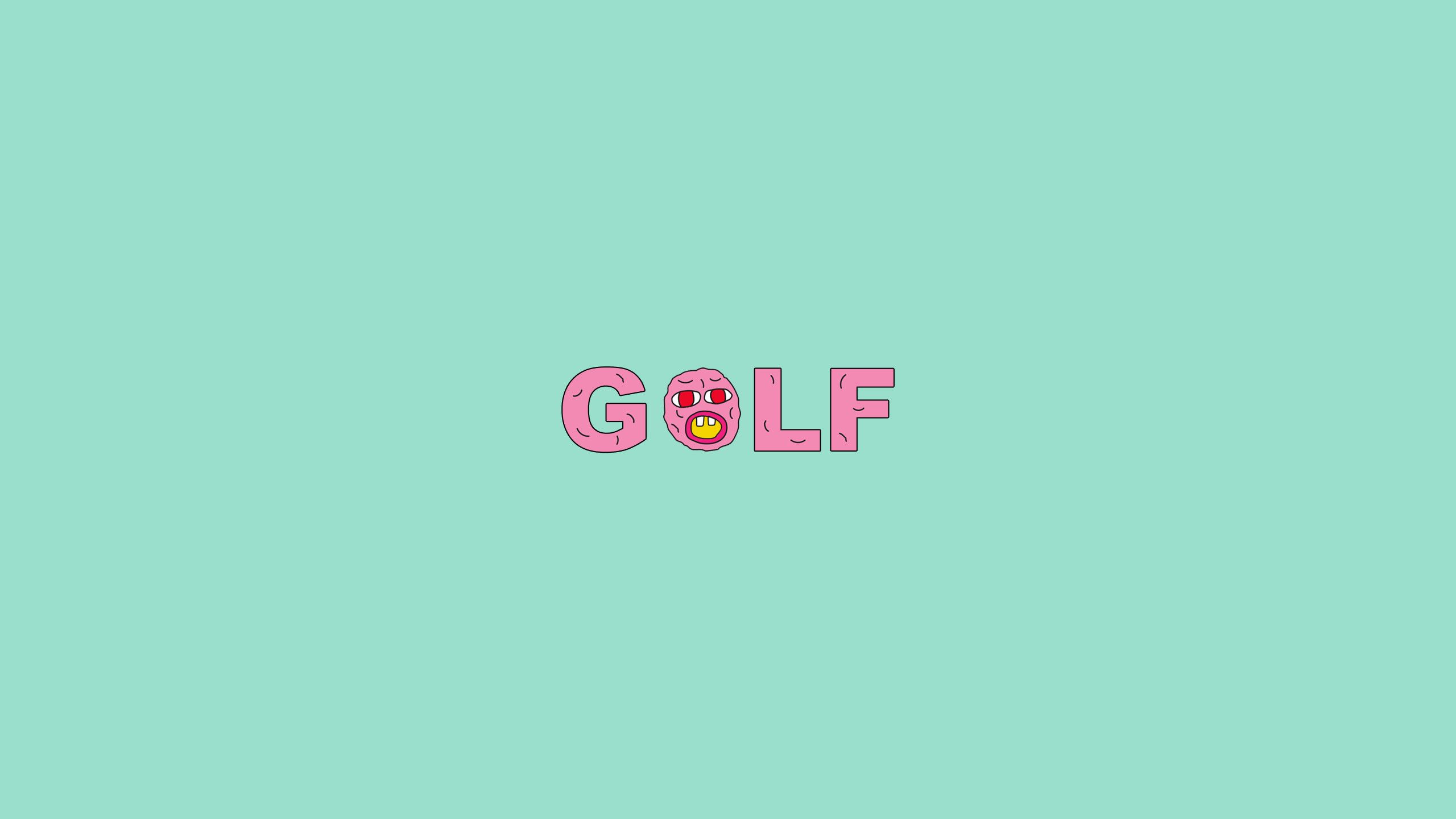 Logo Golf Wang menta, 2560x1440 1440p, Desktop