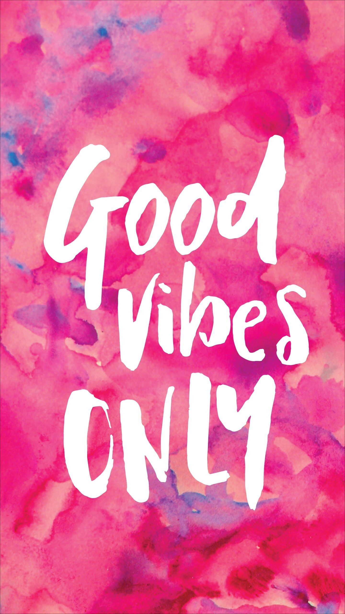 Good Vibes Only scritta rosa, 1440x2560 Verticale, Telefono