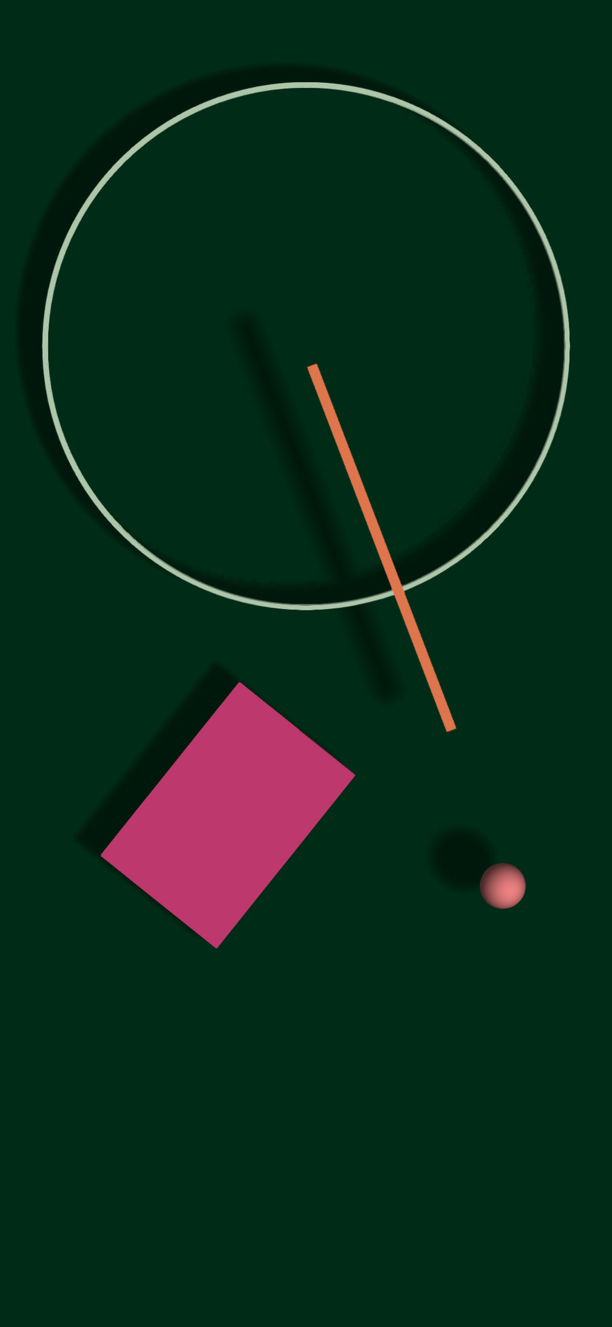 cerchio bastone rosa verde, 886x1920 Full HD Verticale, Smartphone