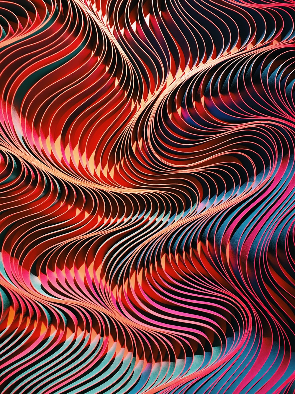 Onde astratte multicolori fluide, 1000x1333 Full HD Verticale, Google Pixel