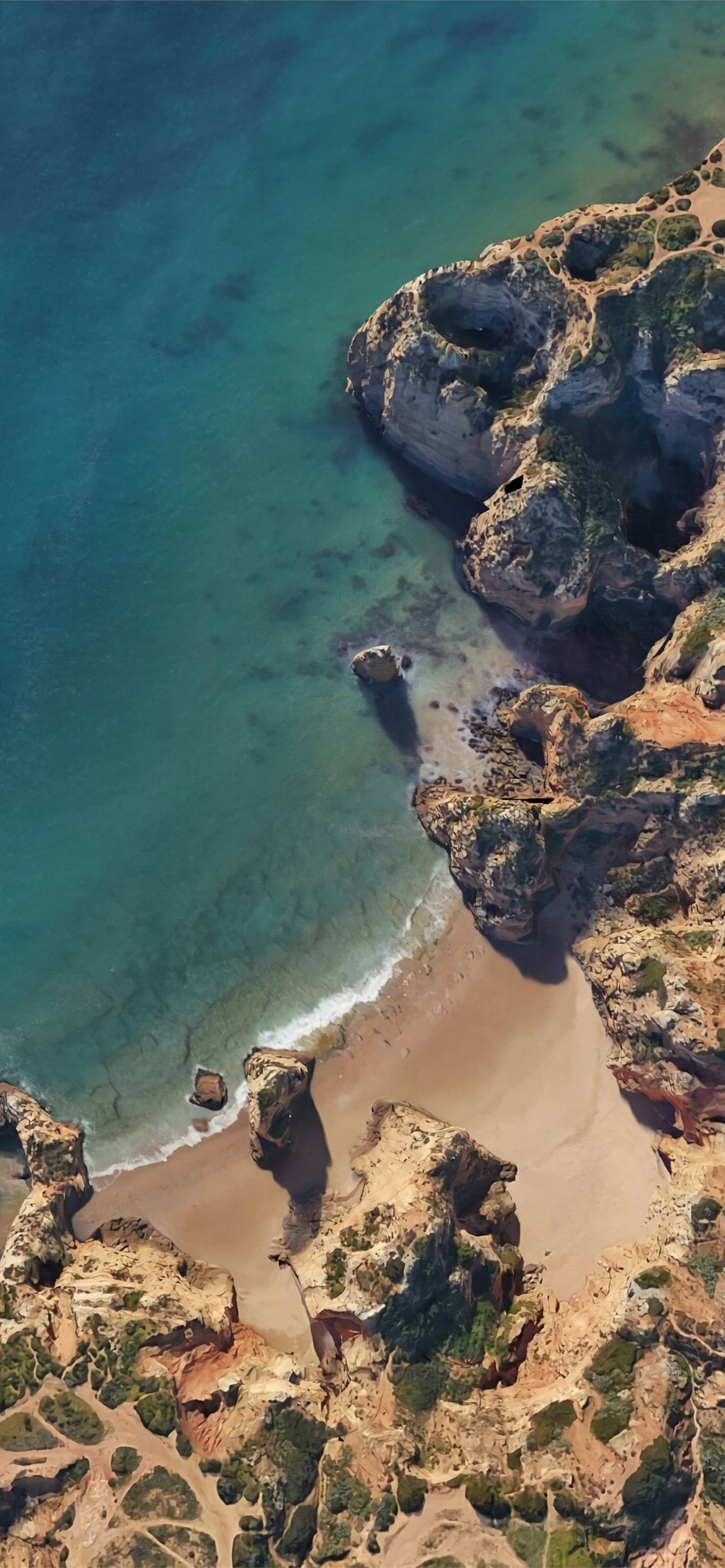 vista aerea costa scogliera, 1284x2778 Full HD Verticale, Smartphone