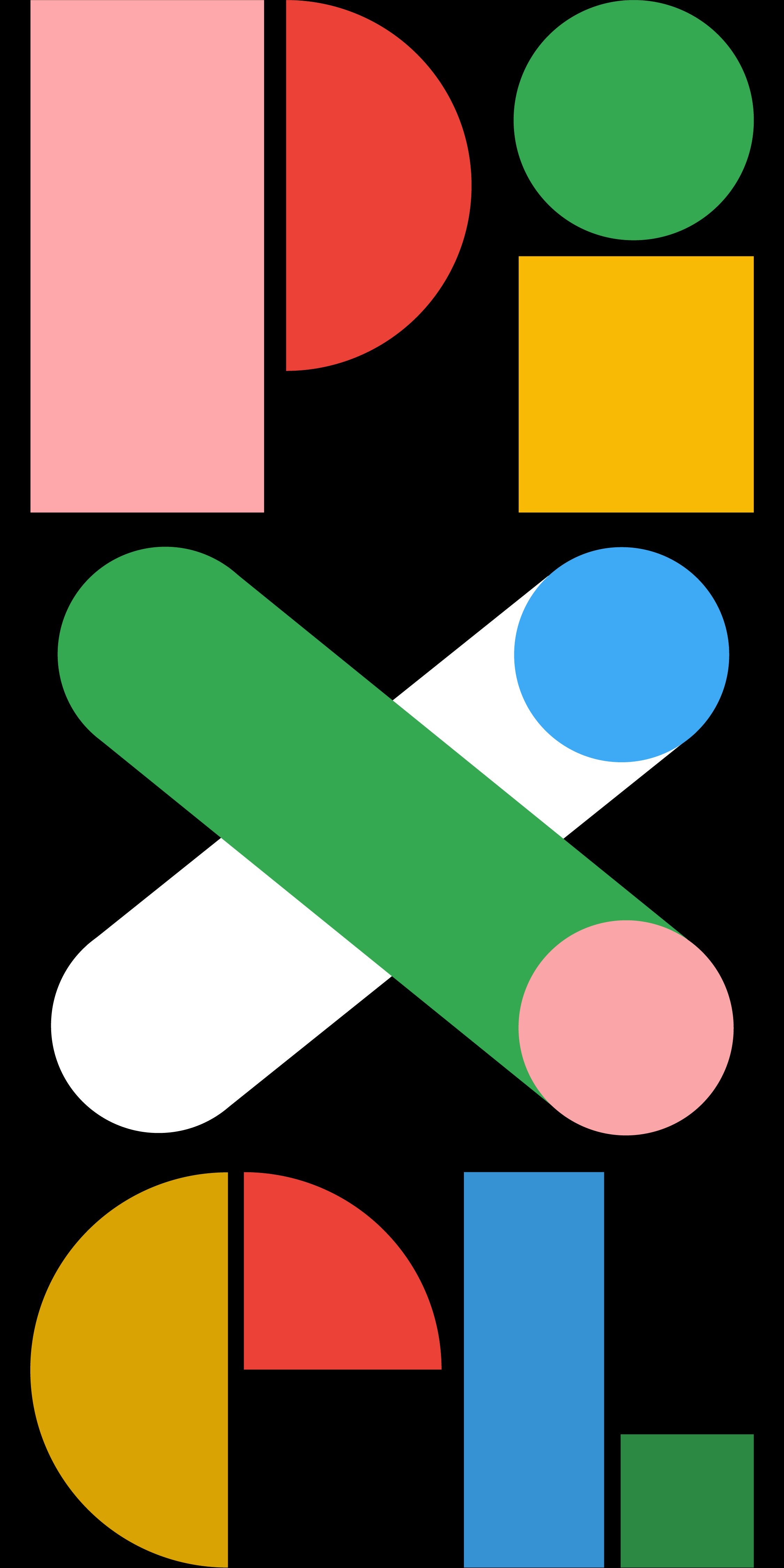 Logo Pixel geometrico colorato, 2251x4501 Full HD Verticale, Realme