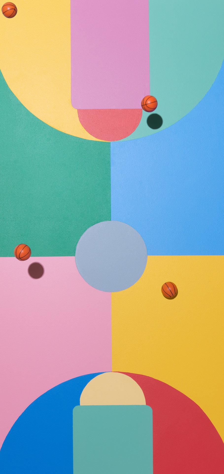 Forme geometriche astratte colorate, 909x1920 Full HD Verticale, Smartphone