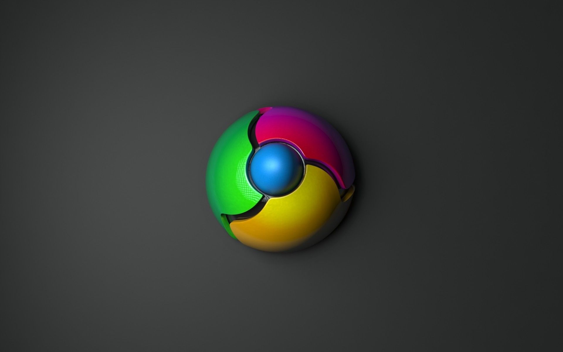 Logo Google Chrome colorato, 1920x1080 Full HD 1080p, Desktop