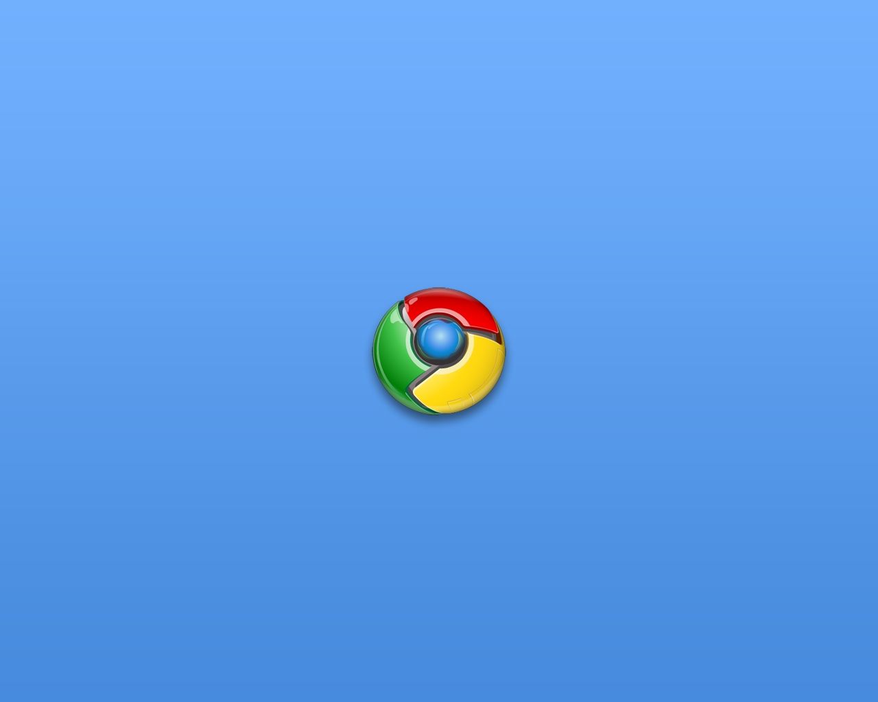 Logo Google Chrome sfondo blu, 1280x1024 720p, PC