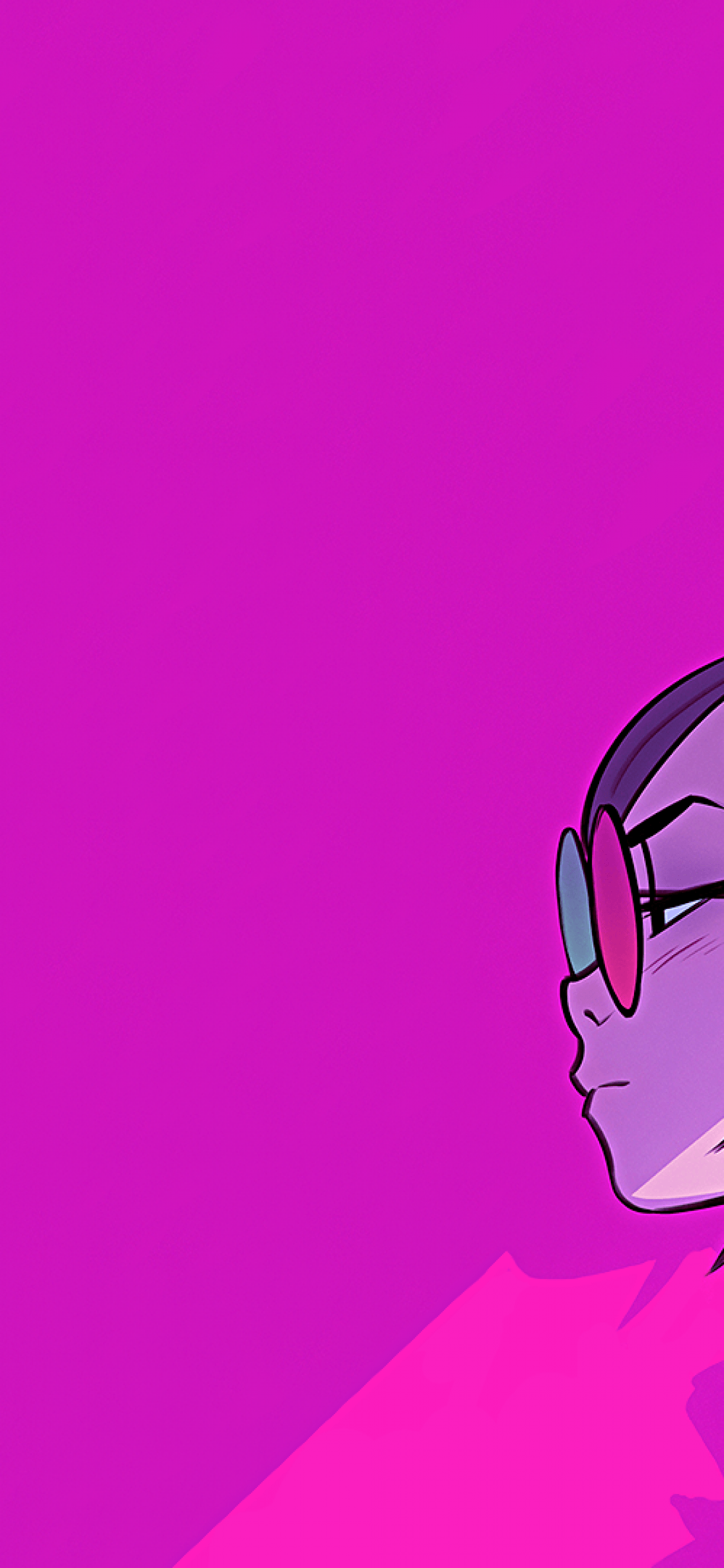 Personaggio Gorillaz sfondo rosa, 1125x2436 Verticale, iPhone Air