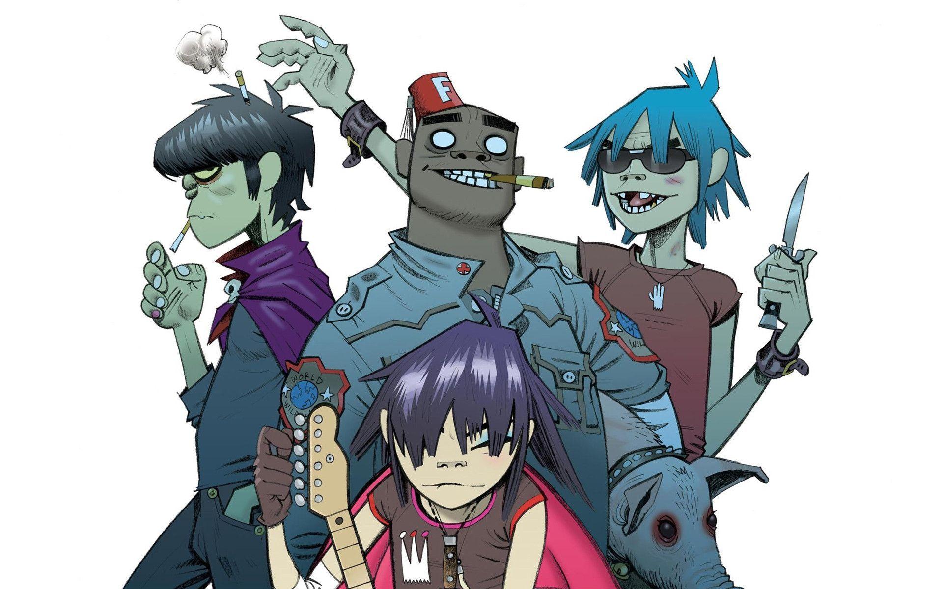 Gorillaz personaggi animati banda, 1920x1200 Full HD+ WUXGA, PC