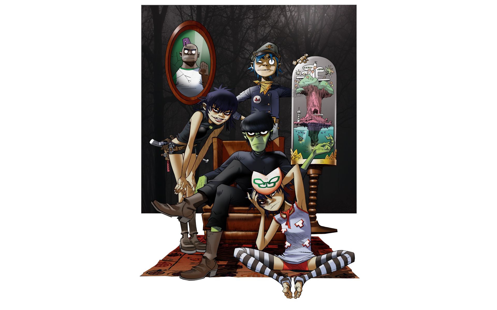 Gorillaz personaggi animati gruppo, 1920x1200 Full HD+ WUXGA, Desktop