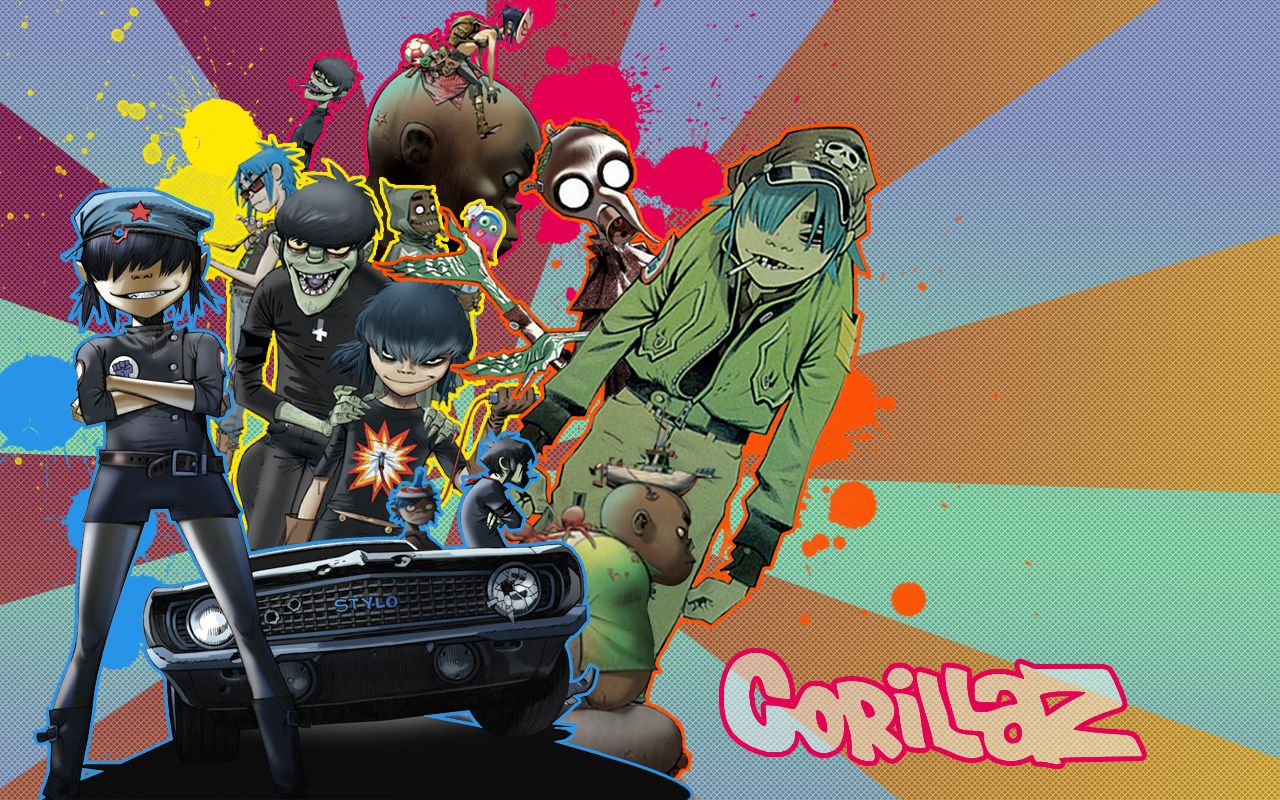 Personaggi Gorillaz sfondo bianco, 1680x1050 900p, Laptop