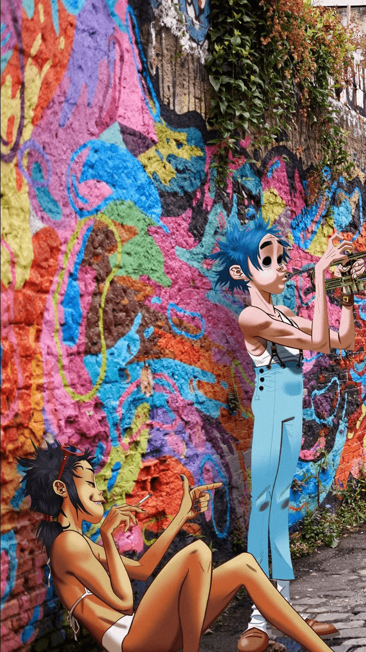 Gorillaz personaggio Noodle telefono, 1536x2048 Verticale, iPhone Plus