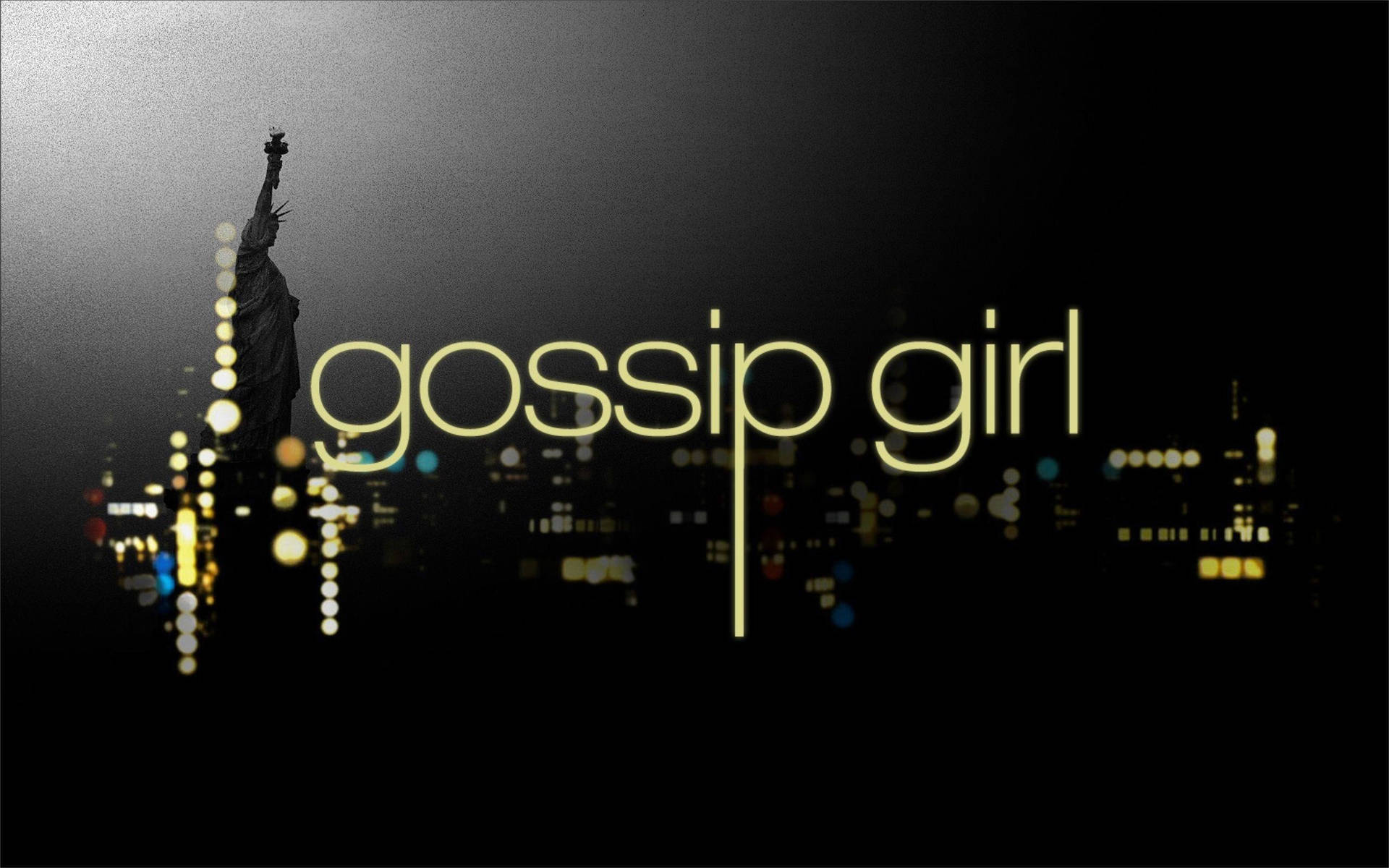Logo Gossip Girl skyline notturno, 1920x1200 Full HD+ WUXGA, iMac