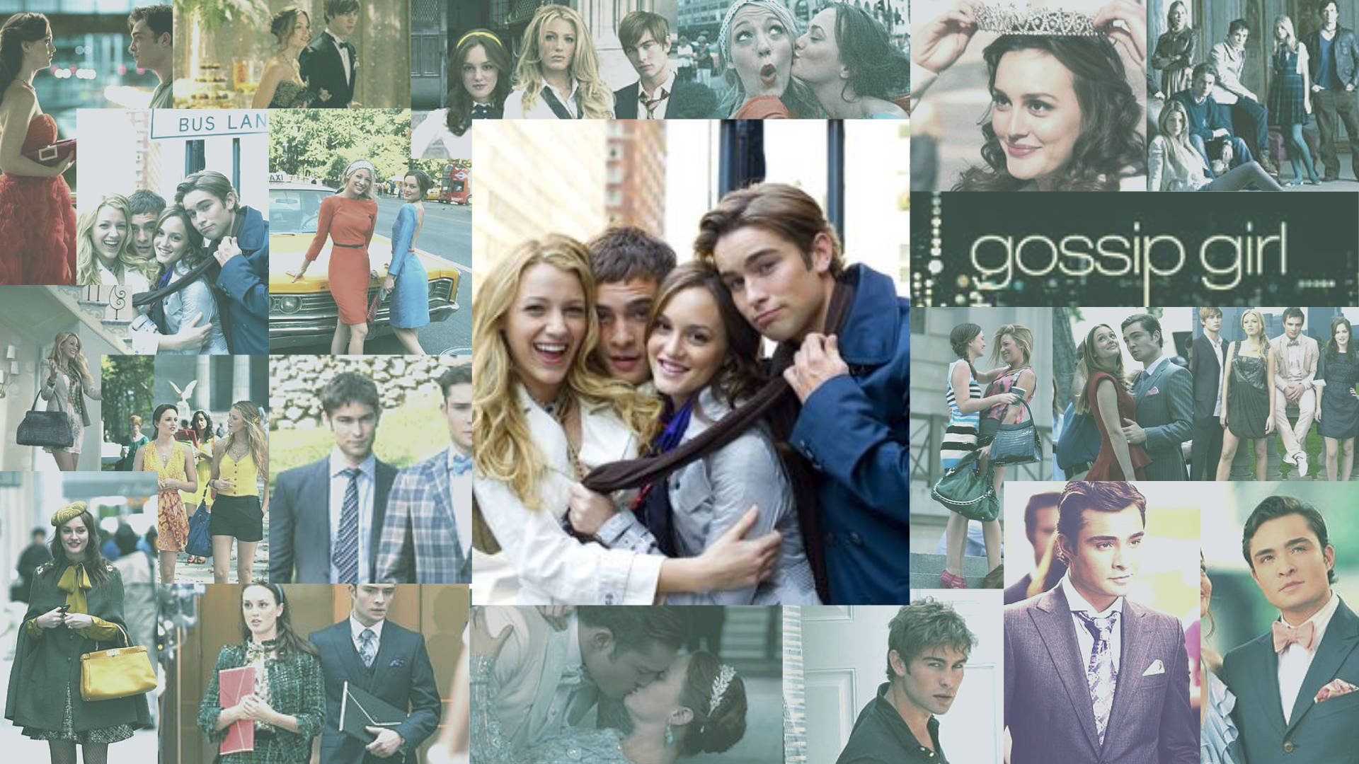 Collage cast Gossip Girl, 1920x1080 Full HD, PC Desktop