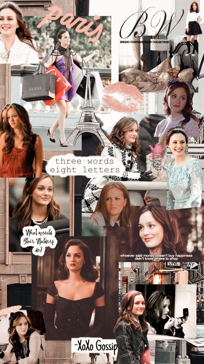 Collage personaggi Gossip Girl, 675x1200 Verticale, Mobile
