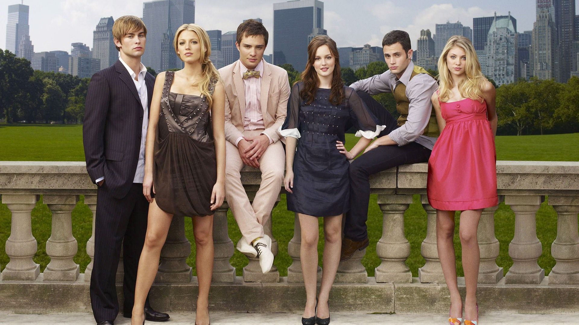Cast Gossip Girl in posa, 1920x1080 Full HD 1080p, PC
