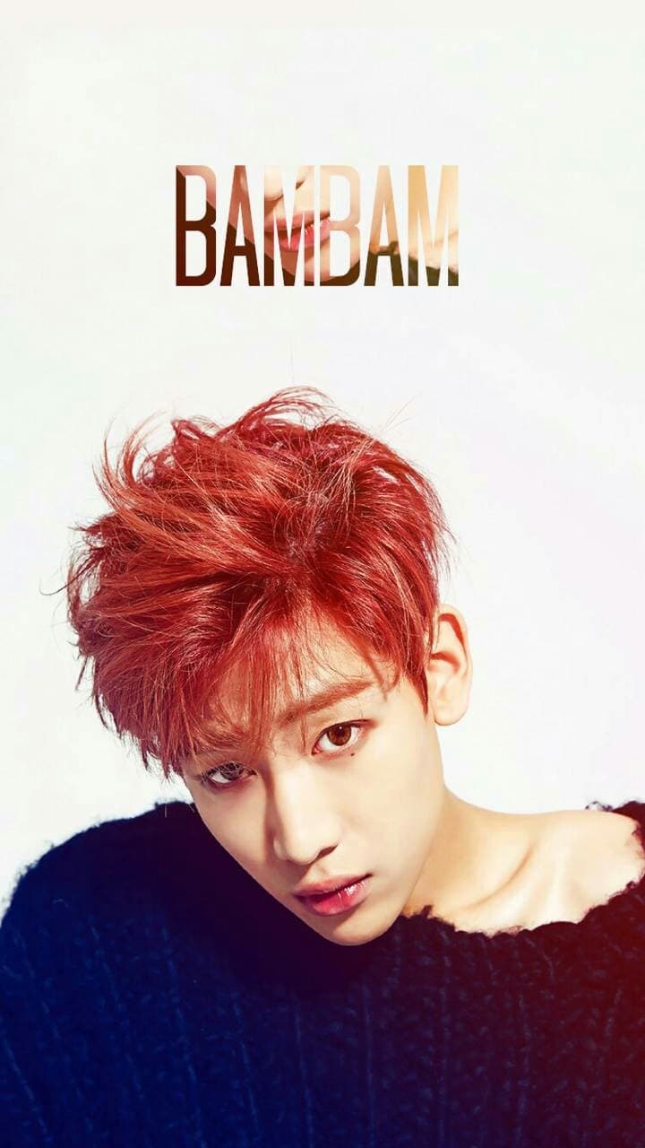 BamBam Got7 capelli rossi, K-pop, 720x1280 Verticale, Telefono