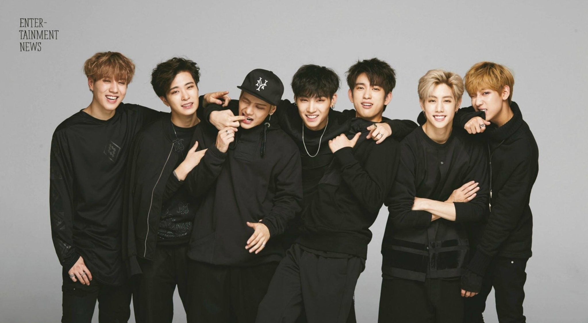 Got7 gruppo abiti neri, 2046x1124 2K, Desktop
