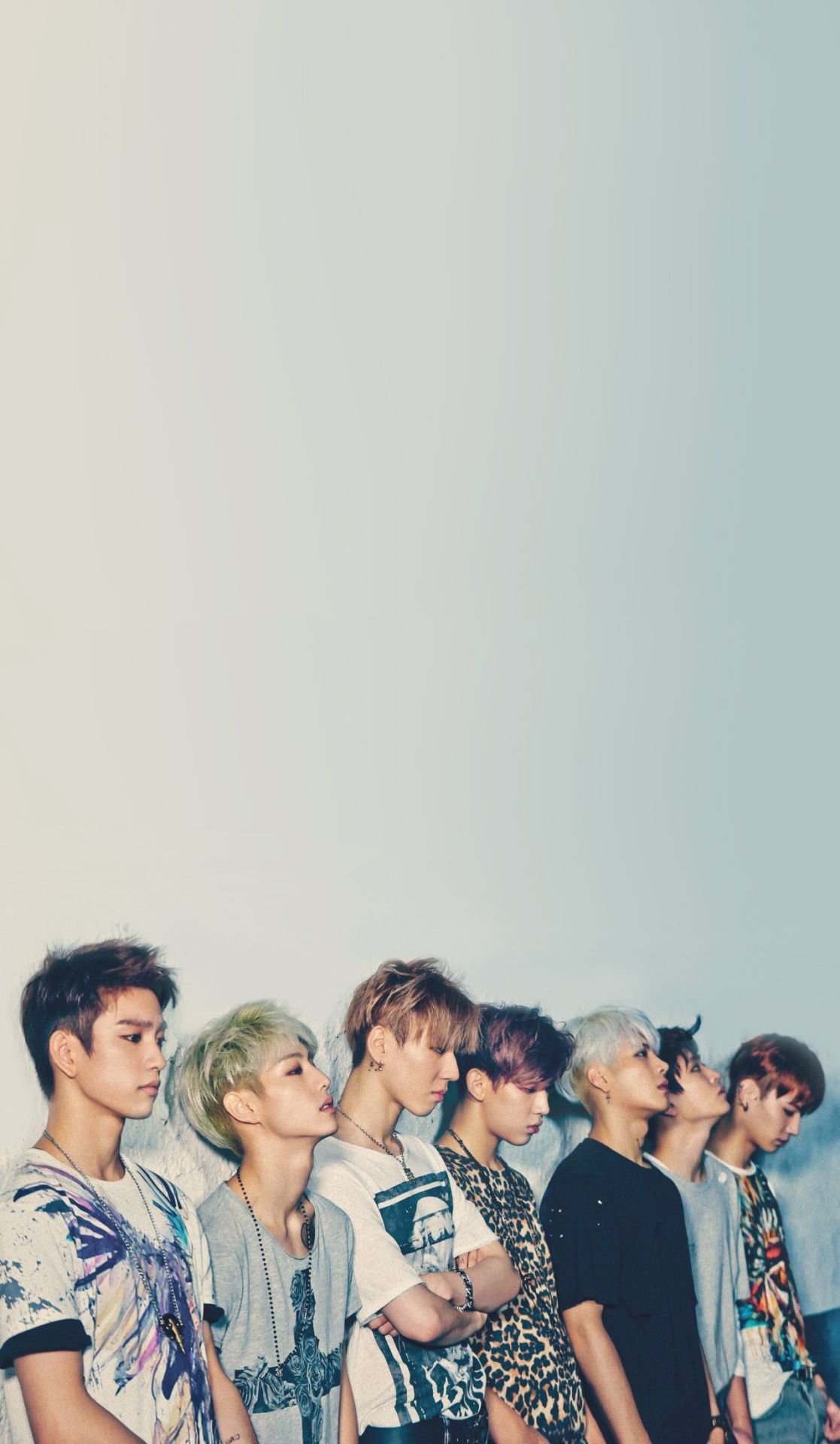 Gruppo GOT7 in fila, 1117x1920 Full HD Verticale, Google Pixel