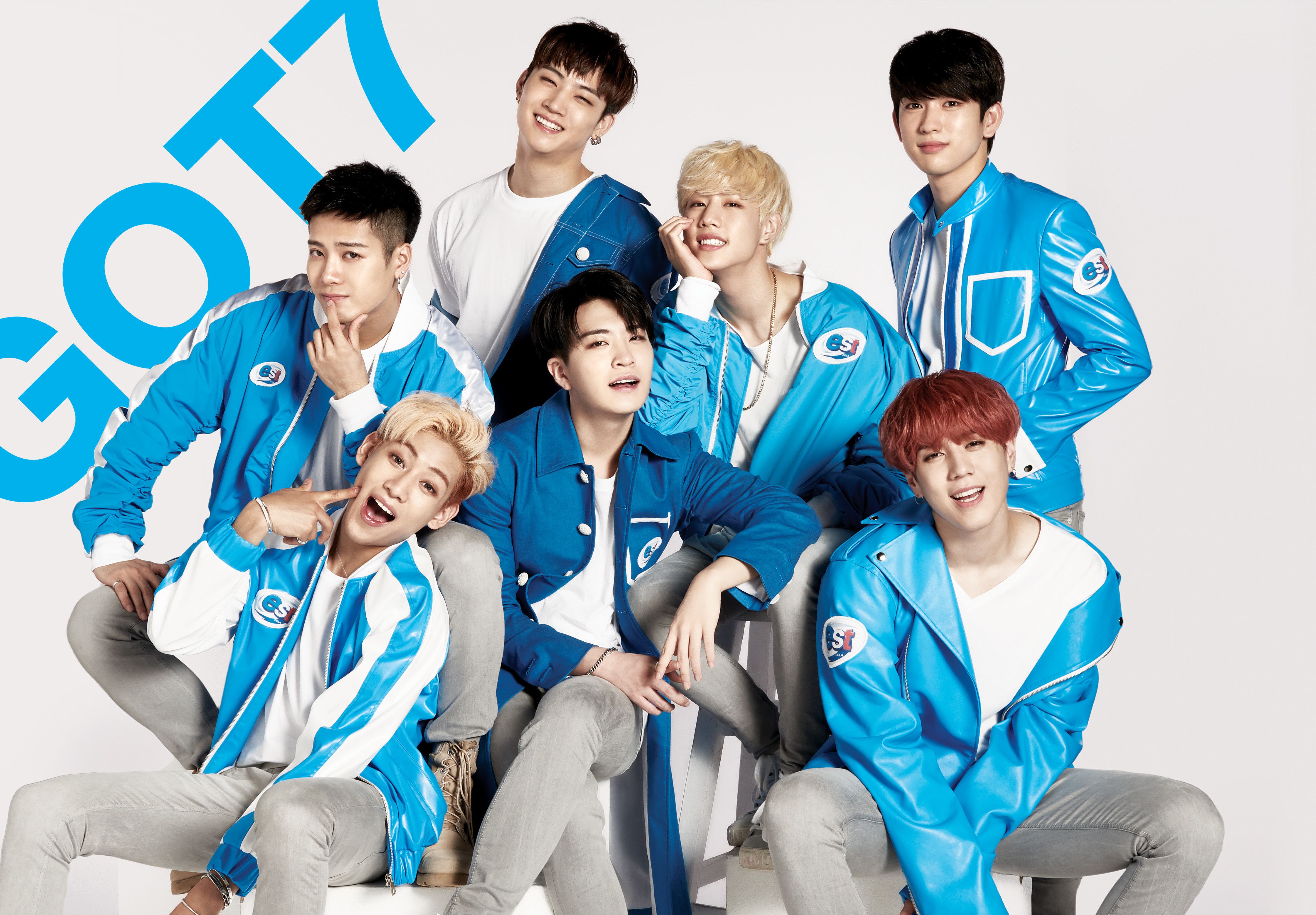 Got7 gruppo giacche azzurre, 4899x3408 UHD, PC 4K
