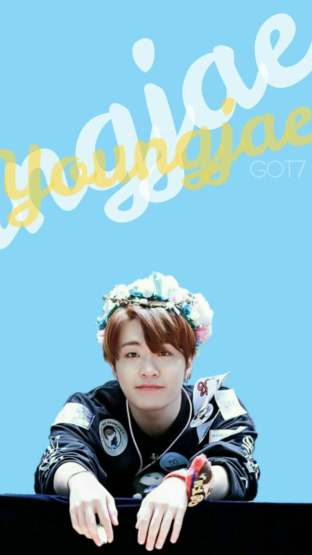 Youngjae GOT7 corona fiori, 996x1773 Verticale, Mobile