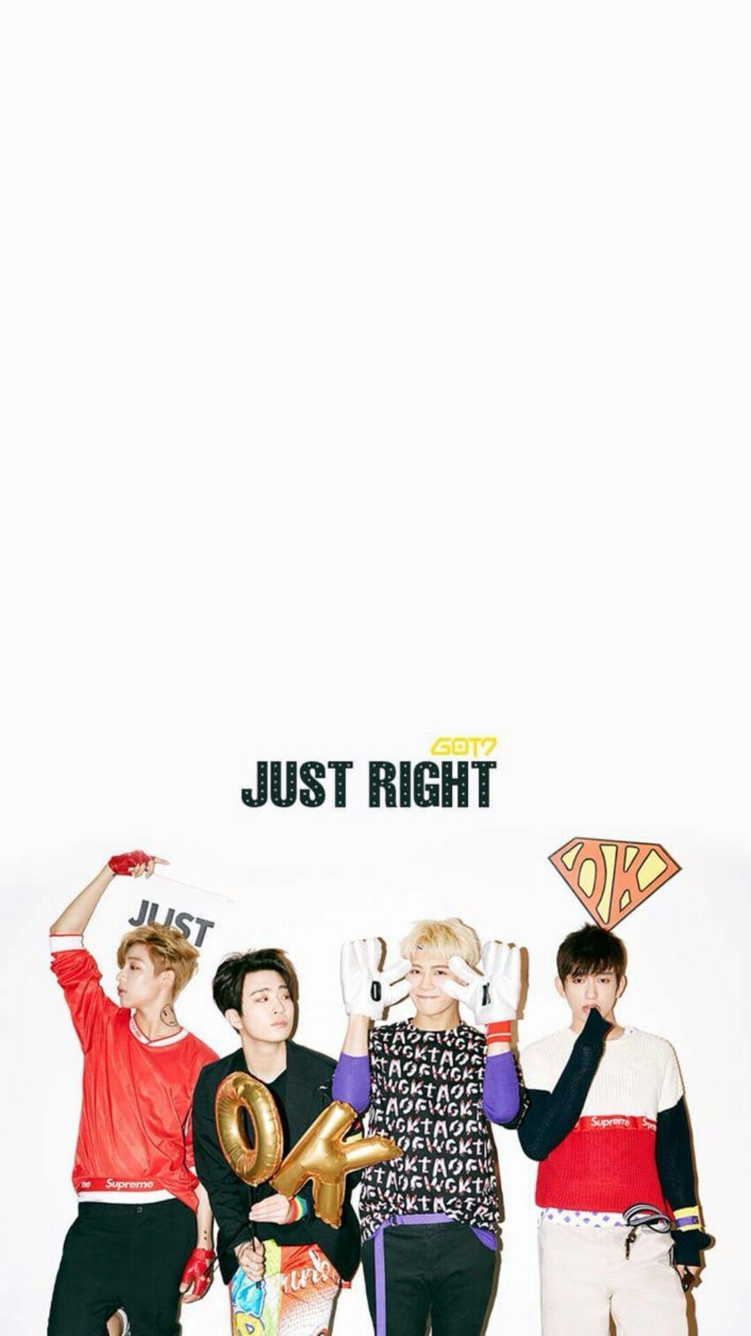 GOT7 gruppo Just Right, 1080x1920 Verticale, Samsung Galaxy
