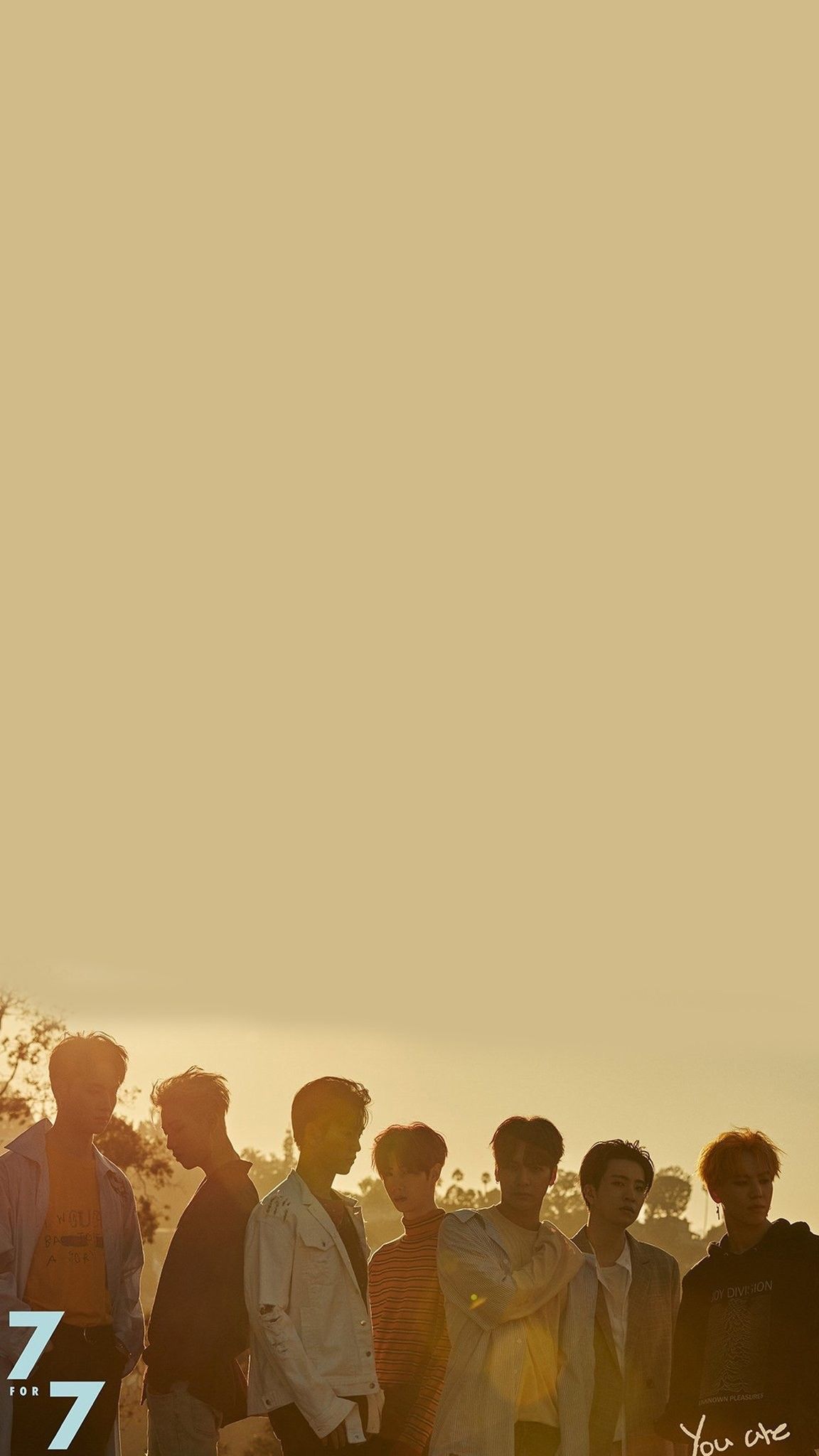 Got7 gruppo silhouette tramonto, 1152x2048 Verticale, Mobile