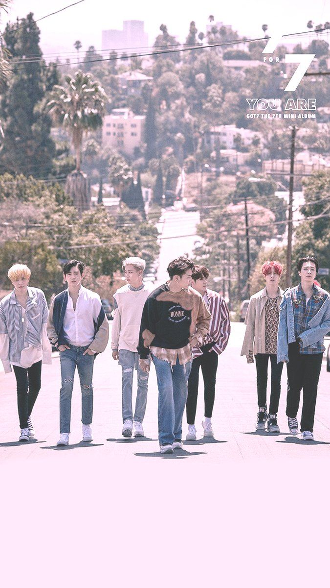 Got7 gruppo strada palme, 675x1200 Full HD Verticale, iPhone
