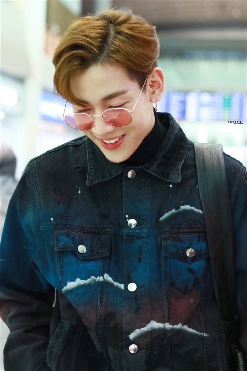 BamBam GOT7 giacca denim, JYP Entertainment, 853x1280 Verticale, Mobile