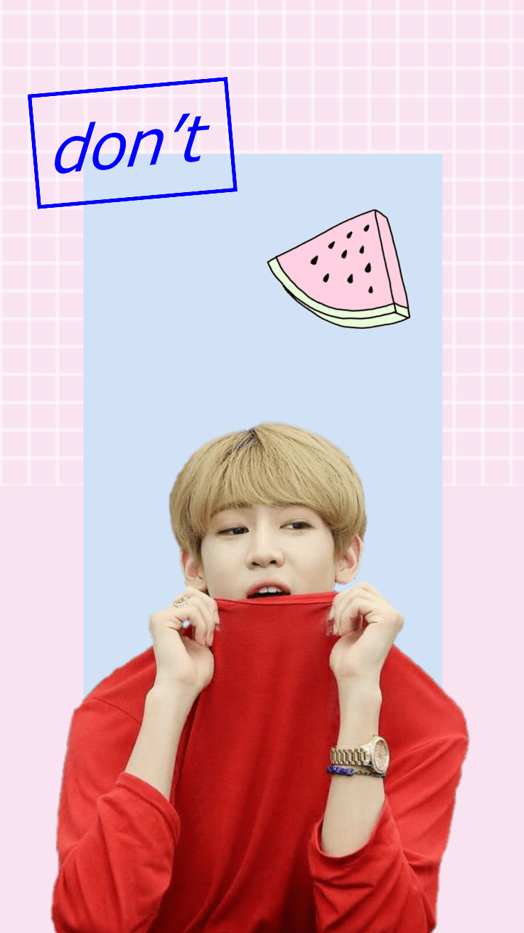 BamBam GOT7 con anguria, 737x1311 Full HD Verticale, iPhone